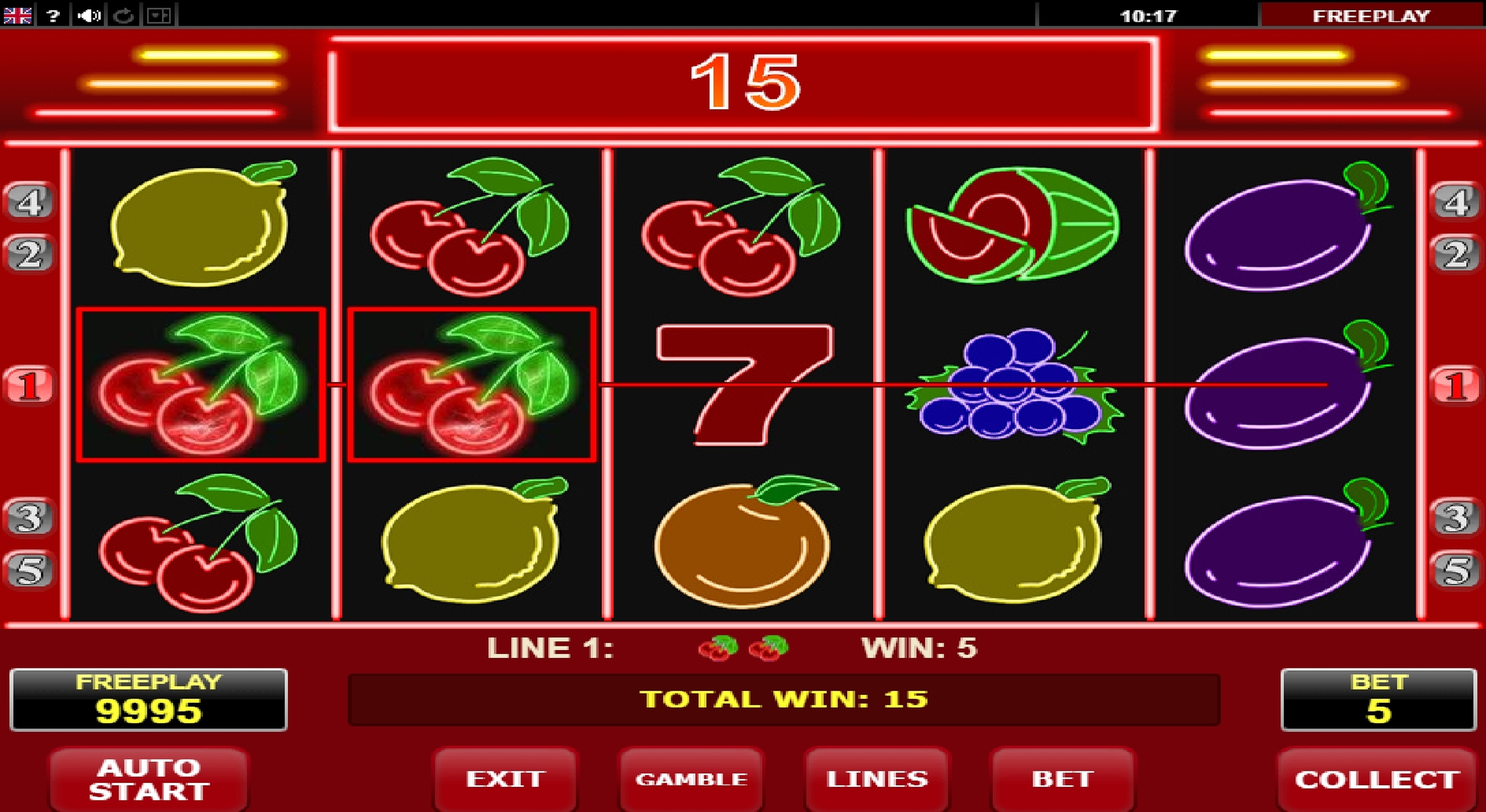 Win Money in Hot Neon Free Slot Game by Amatic Industries