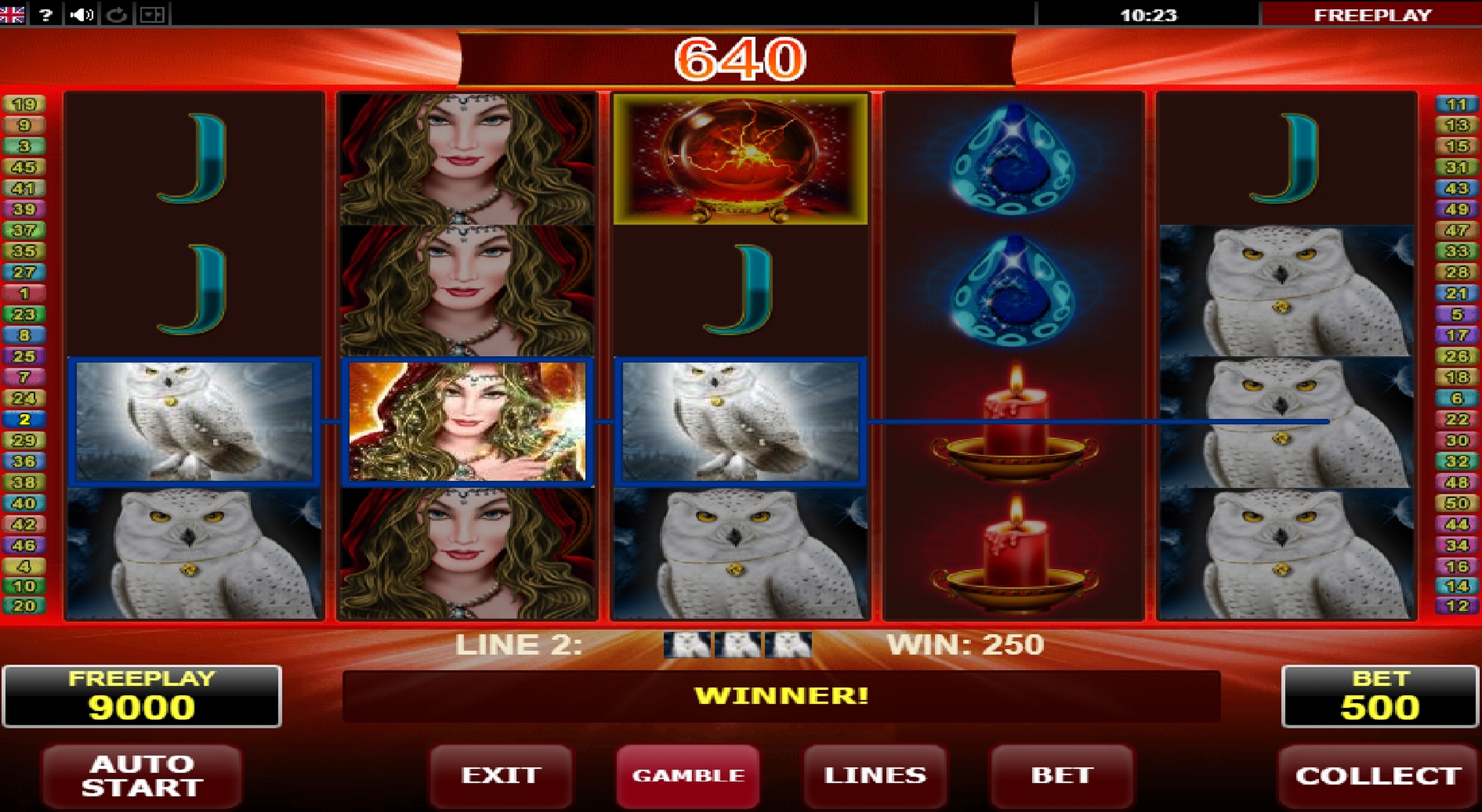 Win Money in Magic Owl Free Slot Game by Amatic Industries