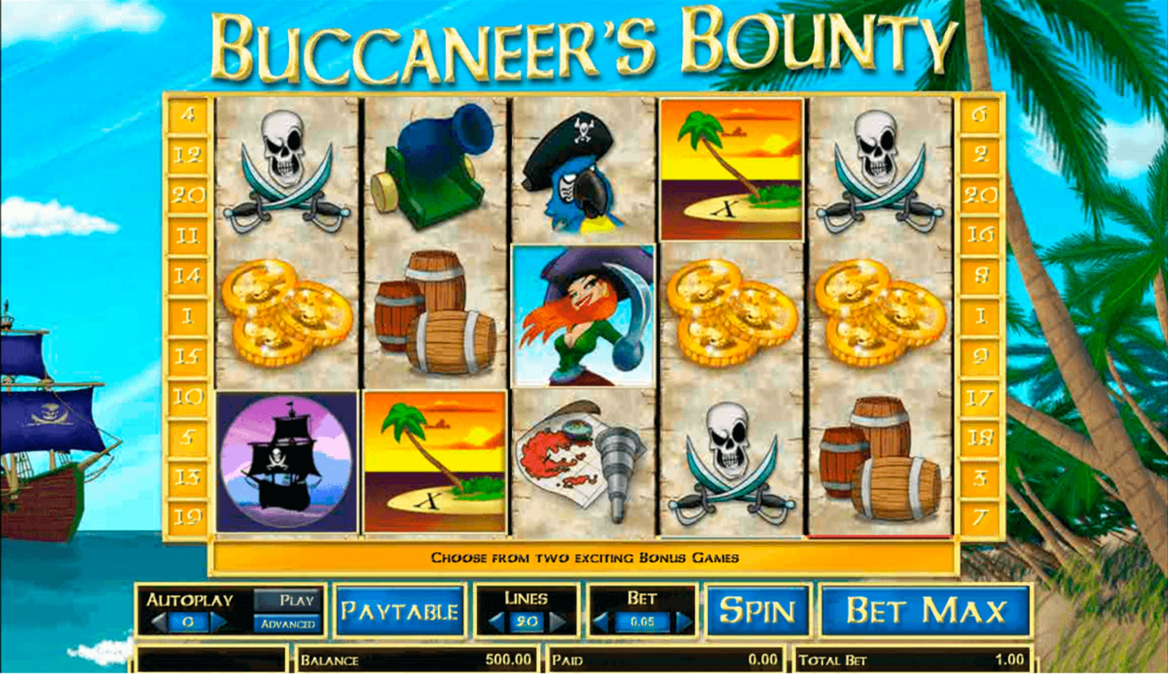 The Buccaneer's Bounty Online Slot Demo Game by Amaya