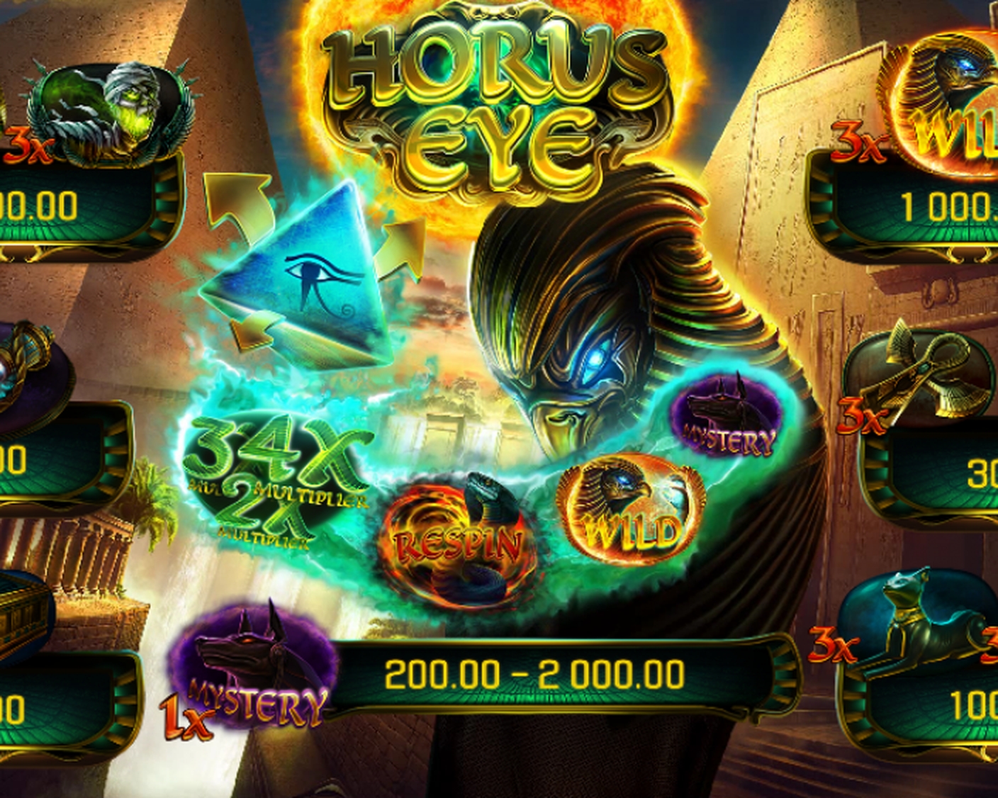 The Horus Eye (Apollo Games) Online Slot Demo Game by Apollo Games