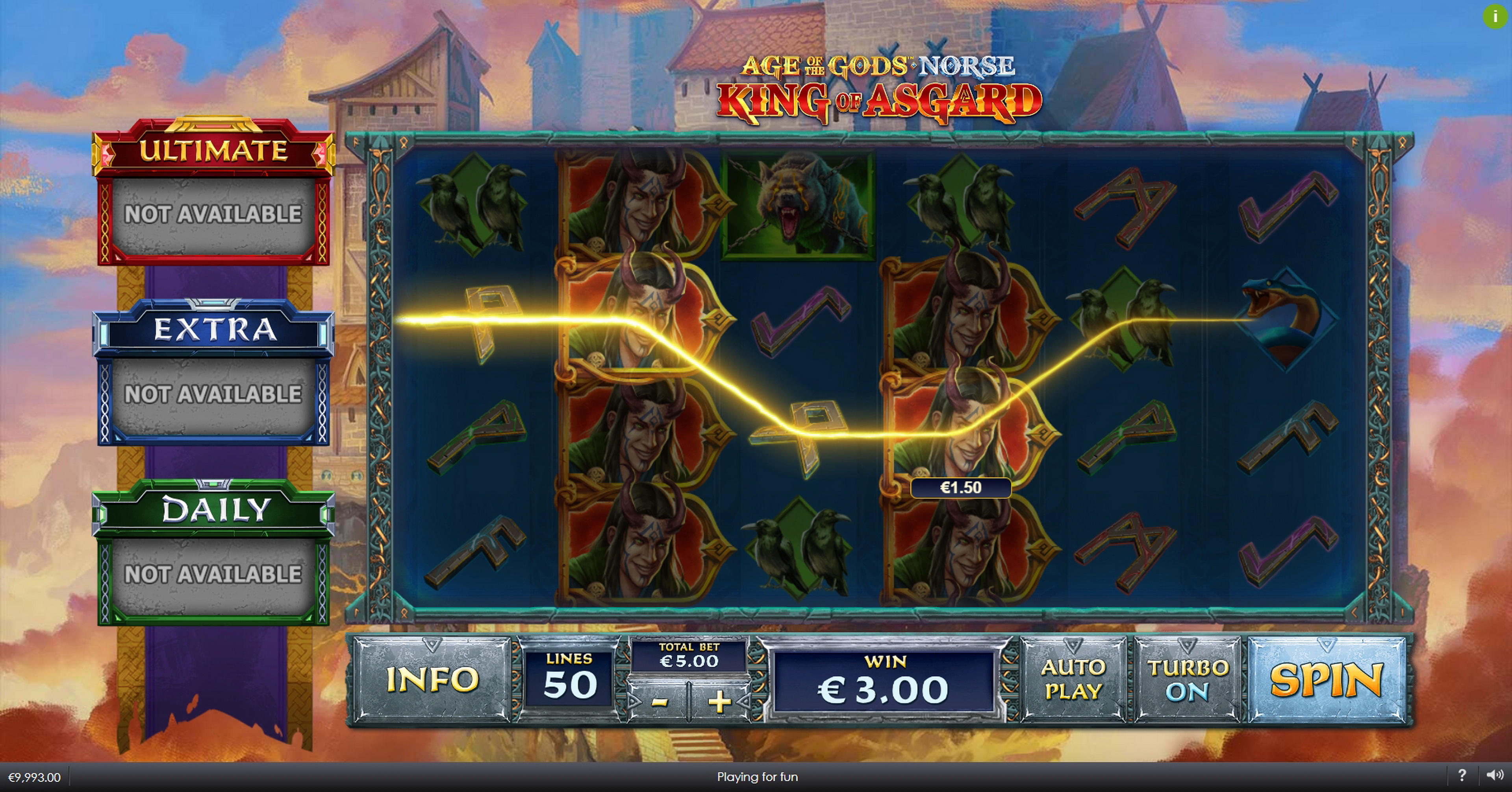 Win Money in Age of the Gods Norse King of Asgard Free Slot Game by Ash Gaming