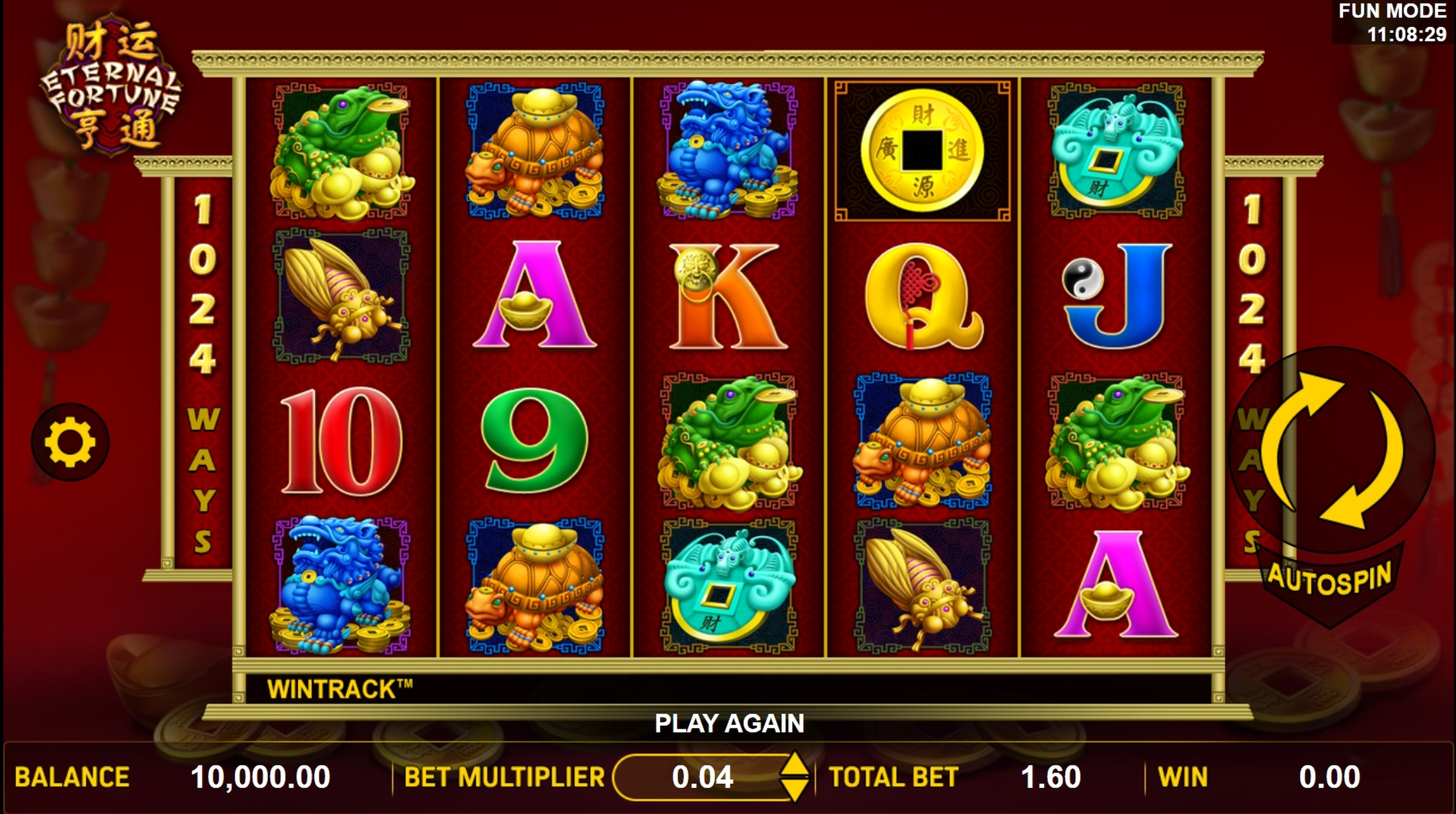 Reels in Eternal Fortune Slot Game by Aspect Gaming