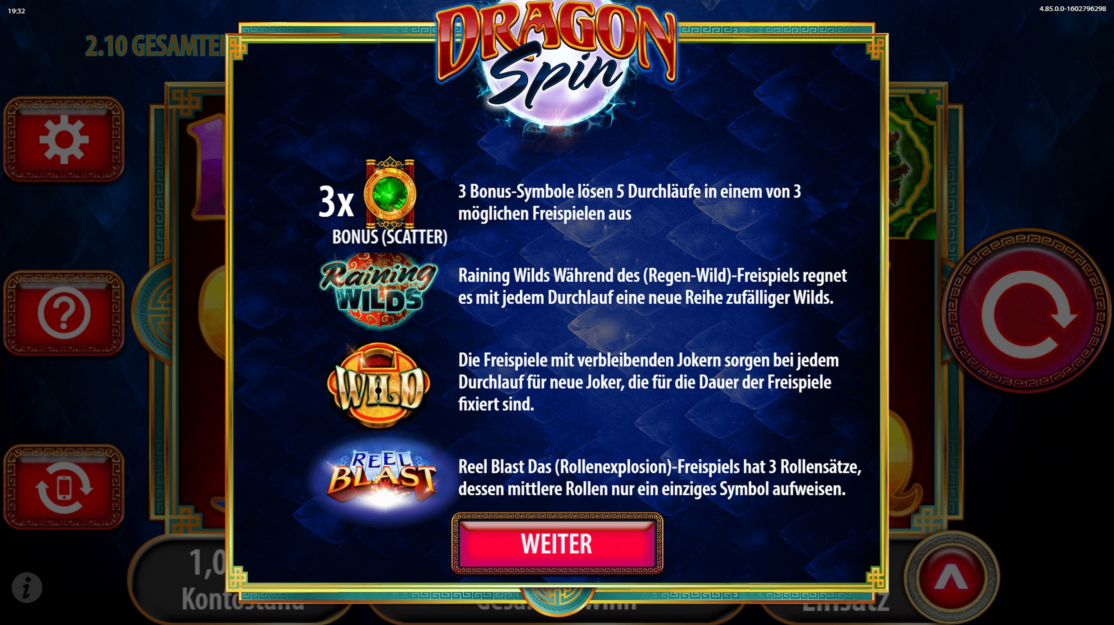 Play Dragon Spin Free Casino Slot Game by Bally Technologies