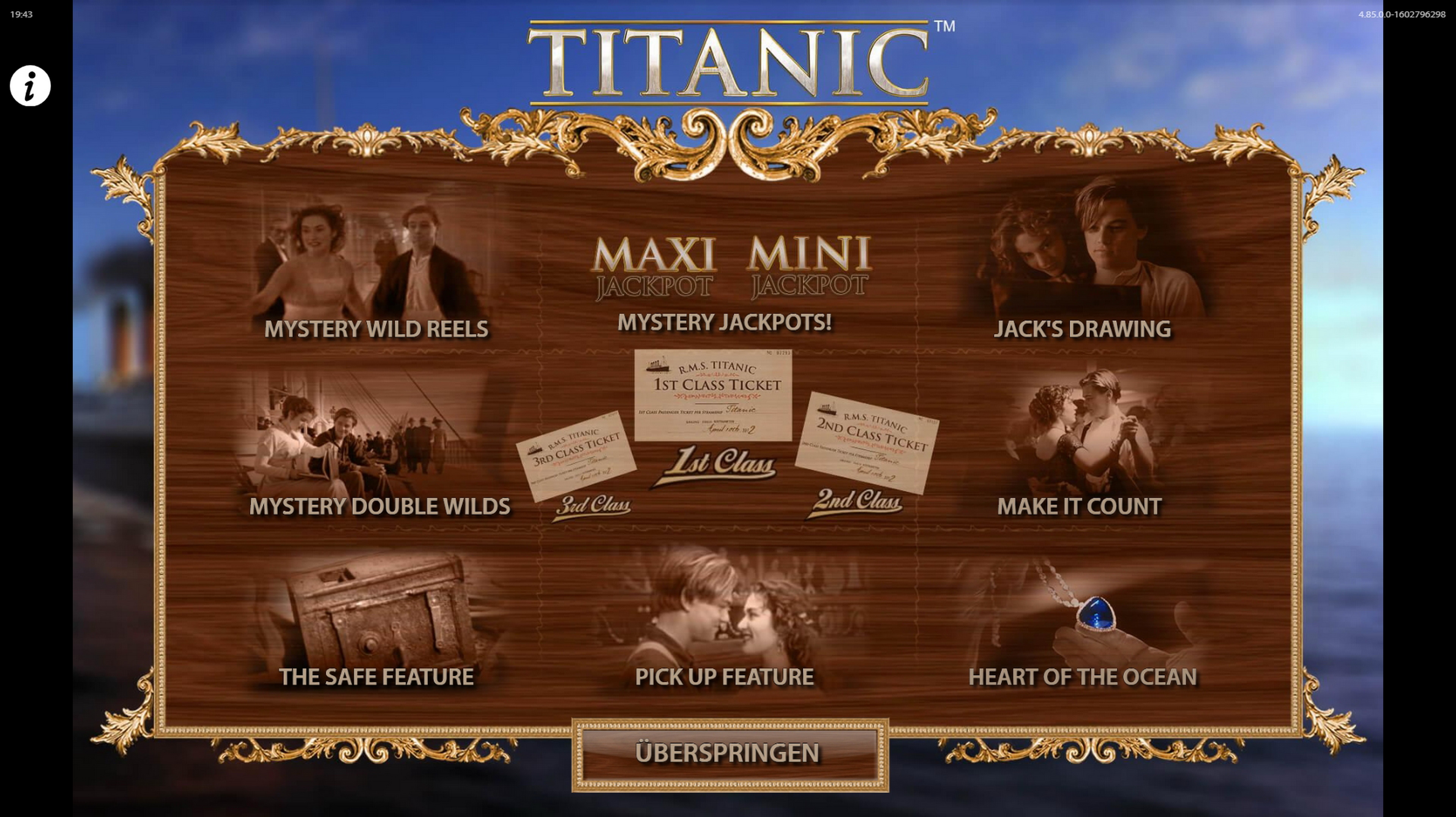 Play TITANIC Free Casino Slot Game by Bally Technologies