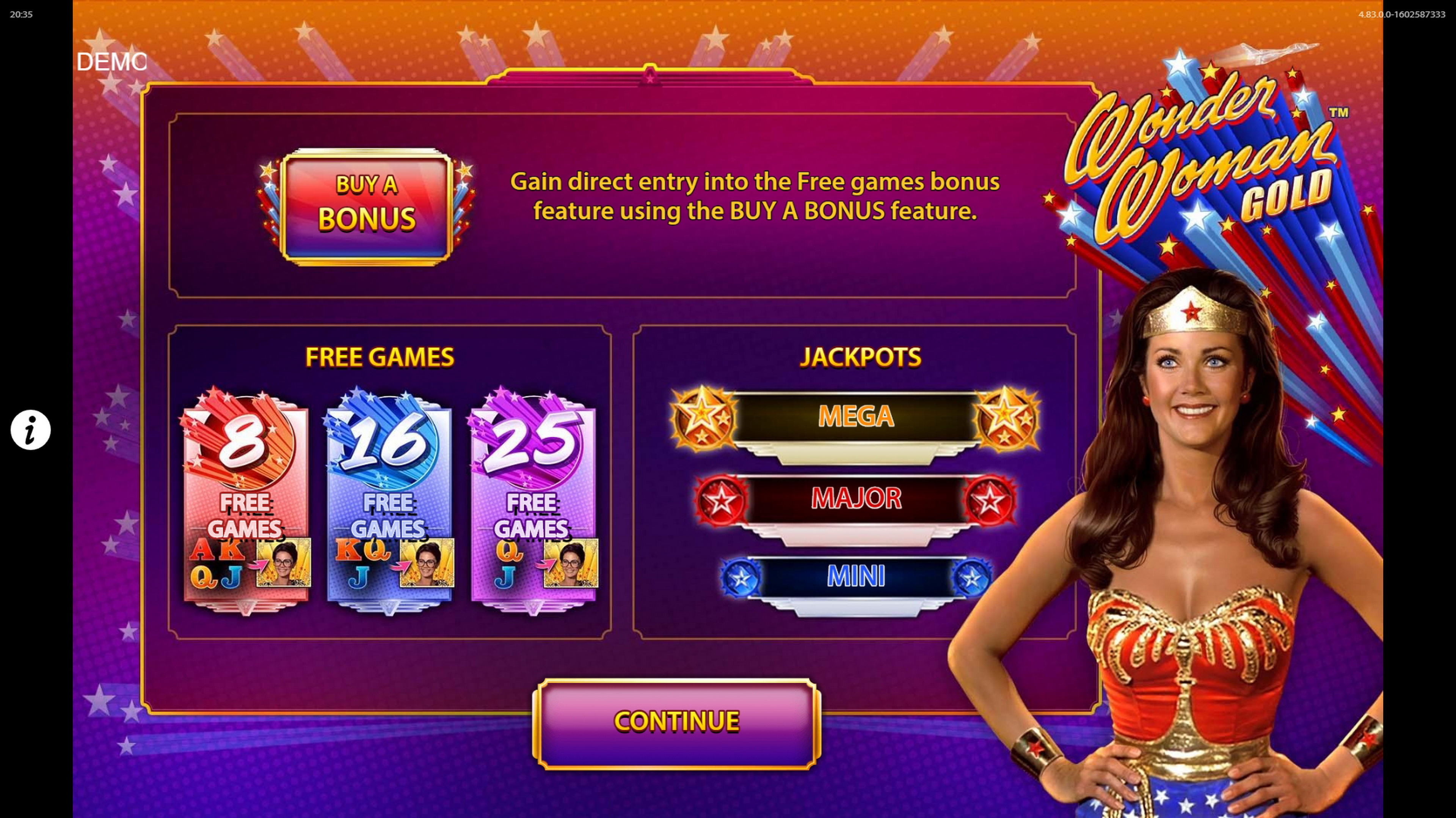 Play Wonder Woman Gold Free Casino Slot Game by Bally Technologies