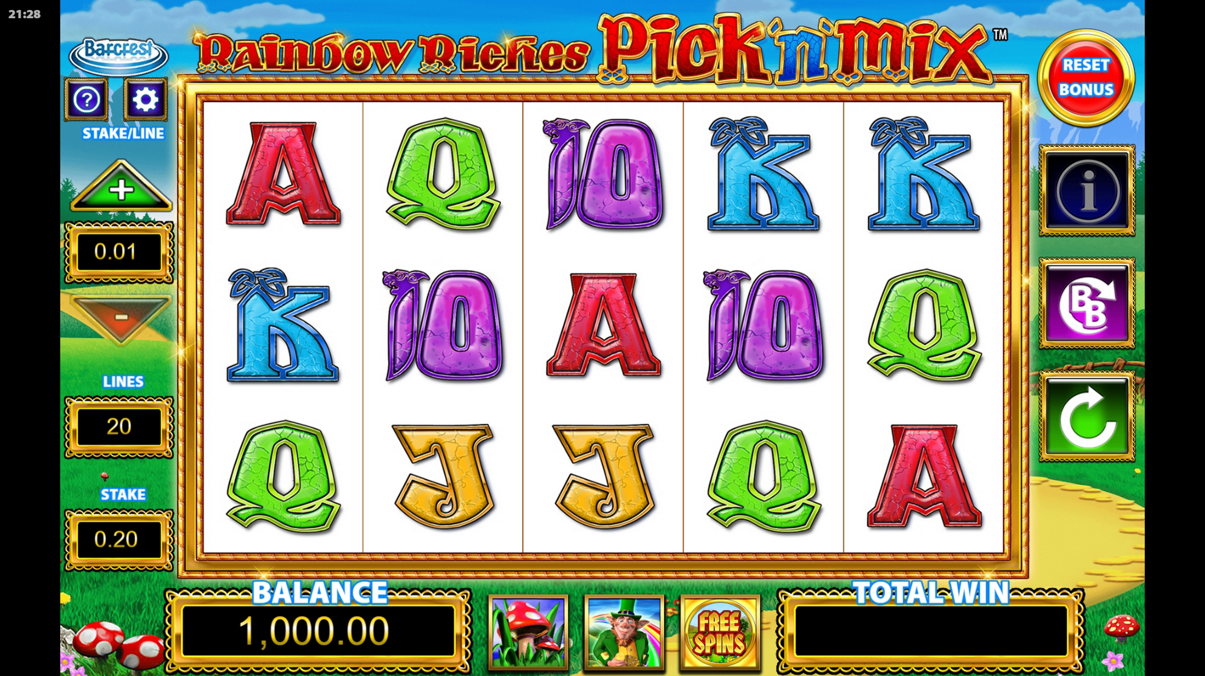 rainbow riches reels of gold slot