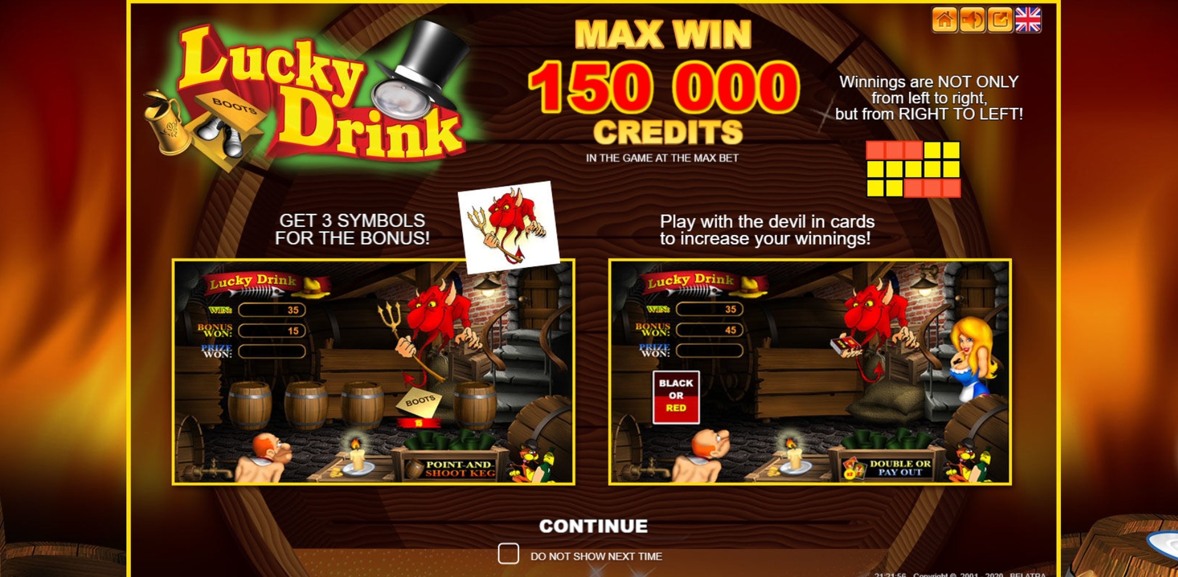 Play Lucky Drink Free Casino Slot Game by Belatra Games