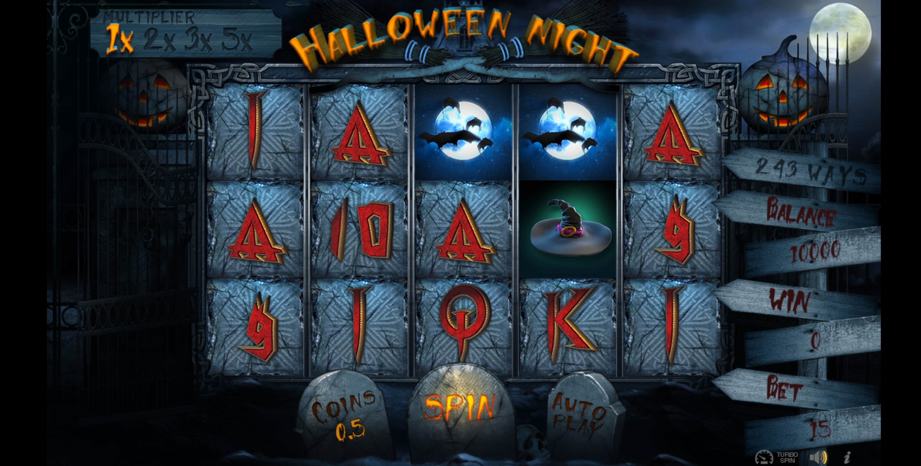Reels in Halloween Night Slot Game by Betconstruct