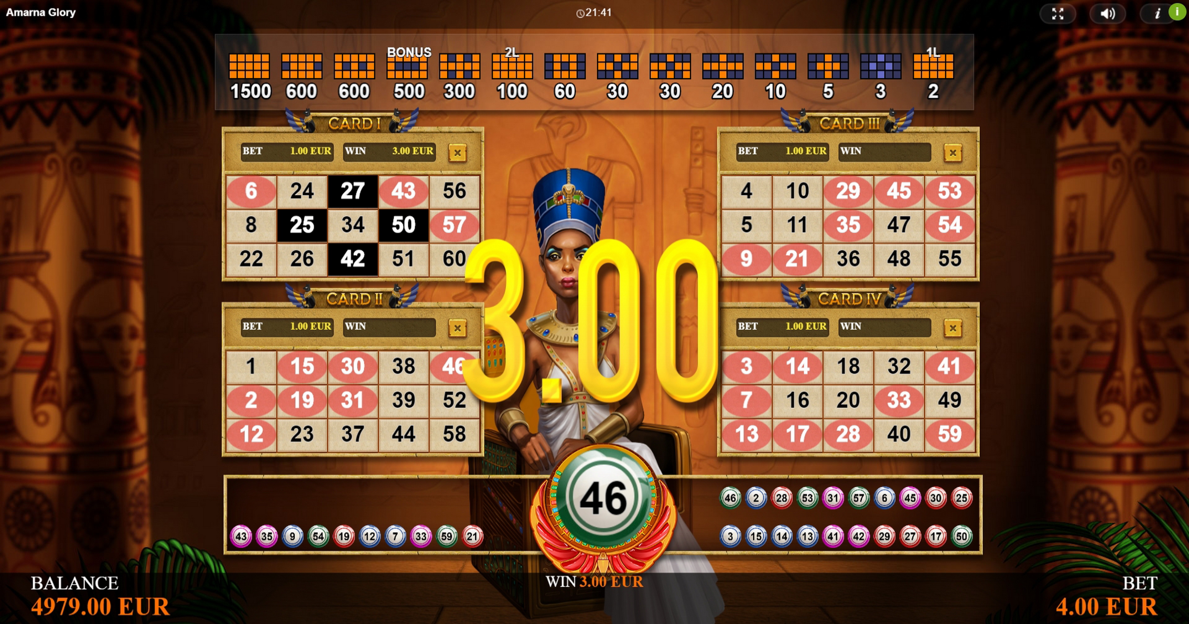 Win Money in Amarna Glory Free Slot Game by Betixon
