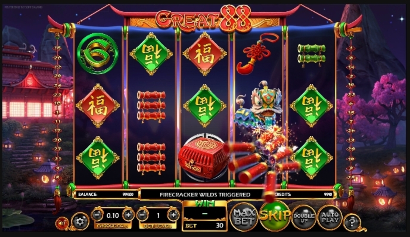 Win Money in Great 88 Free Slot Game by Betsoft