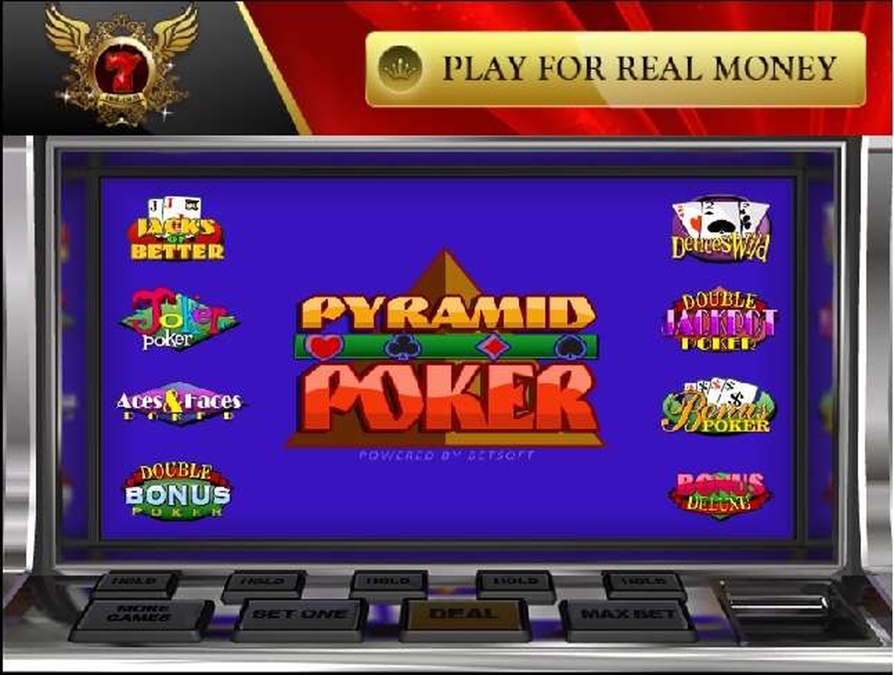 Pyramid Bonus Poker Online Slot Demo Game by Betsoft