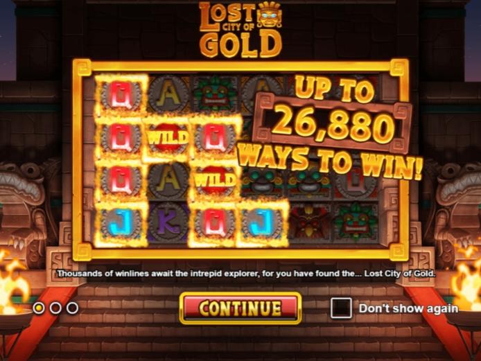 City of Gold slot free demo game