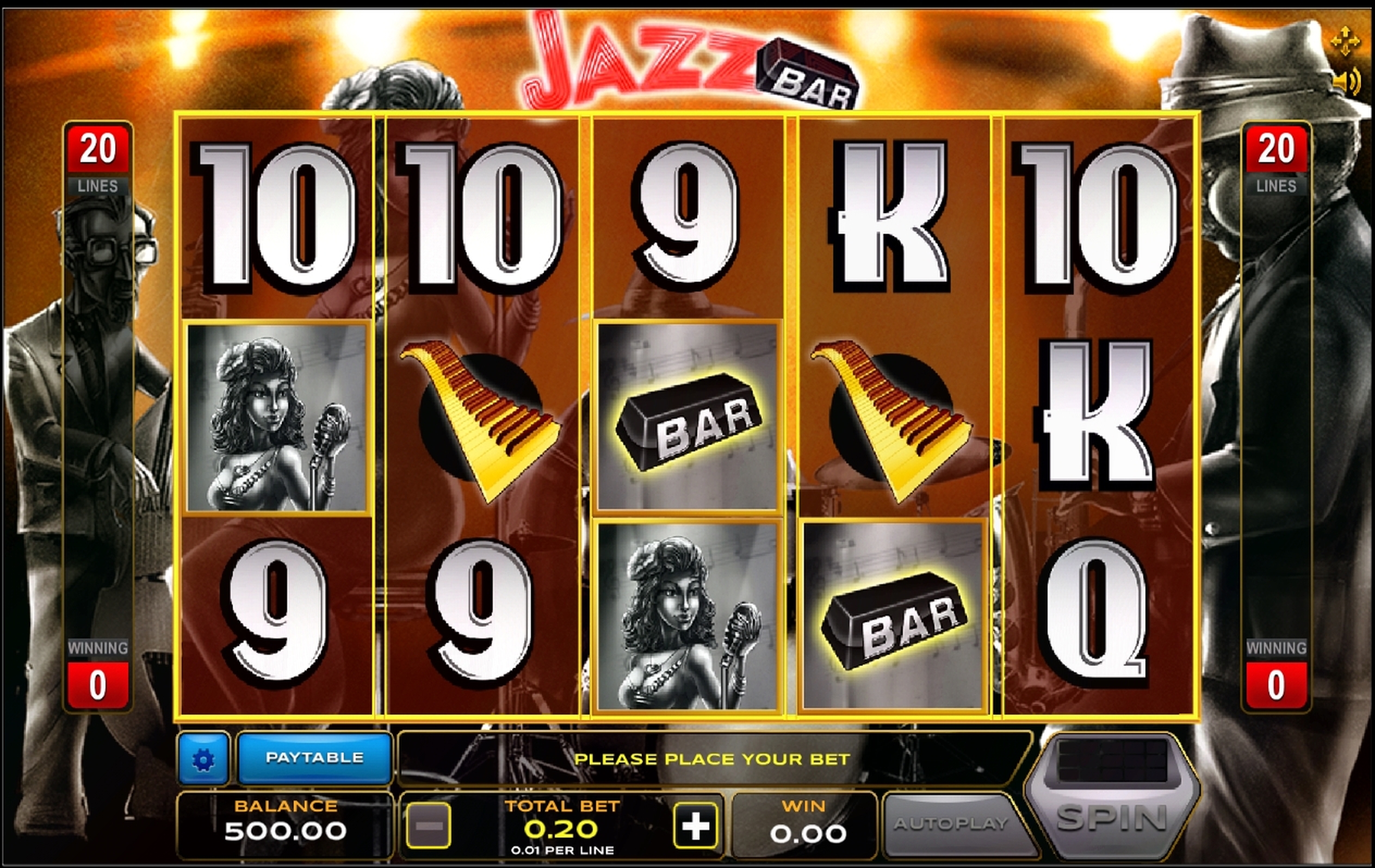 Reels in Jazz Bar Slot Game by Xplosive