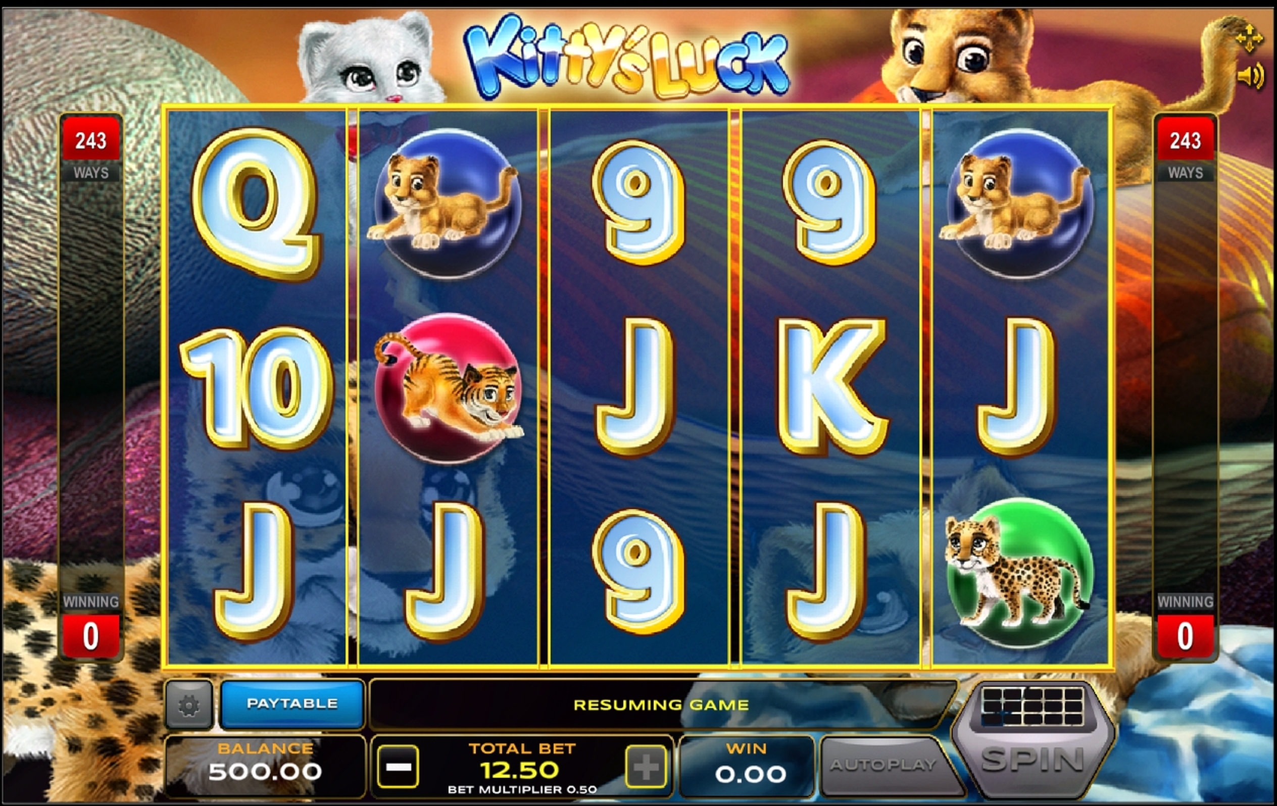 Reels in Kitty's Luck Slot Game by Xplosive