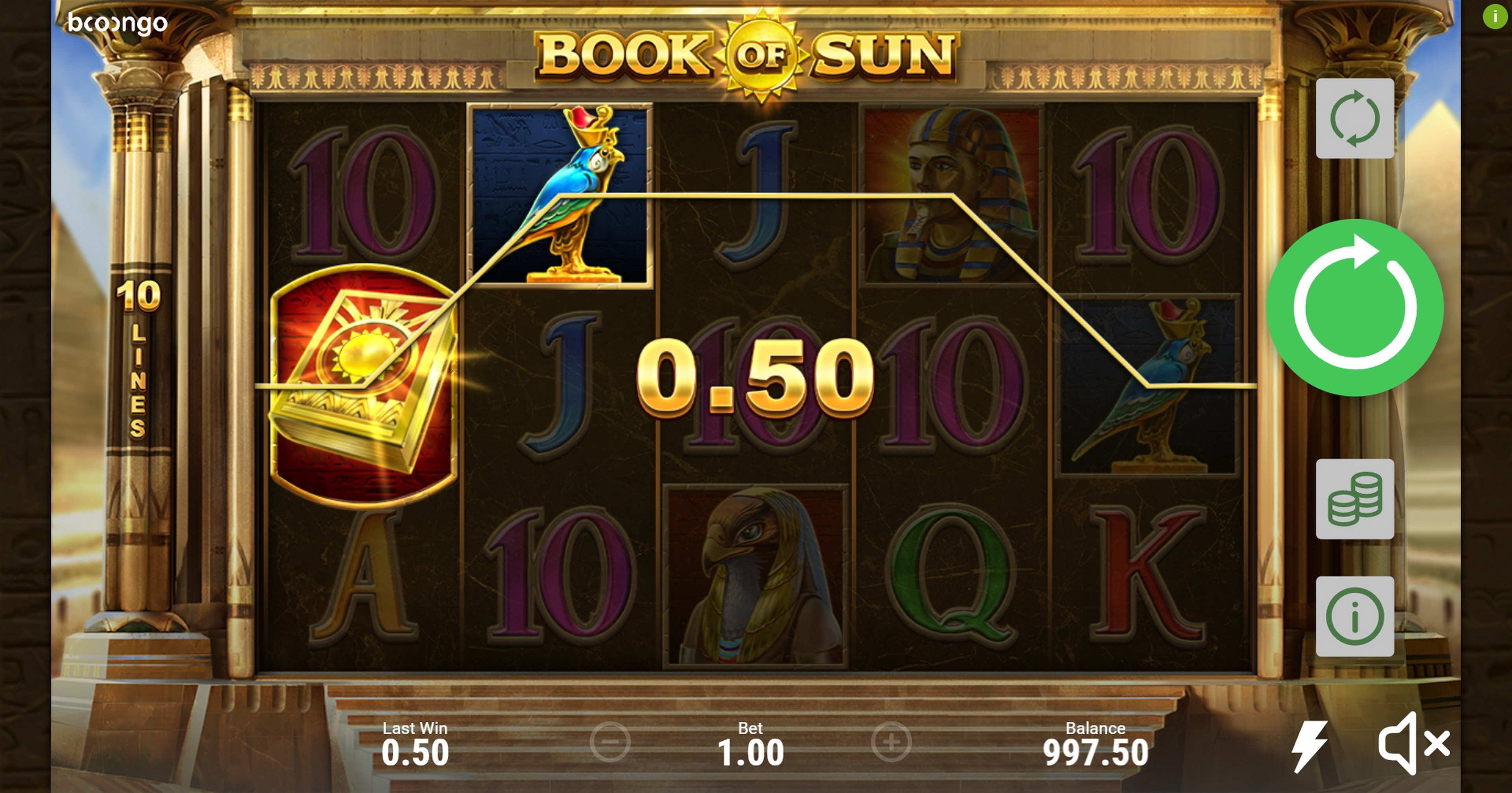 Win Money in Book of Sun Free Slot Game by Booongo Gaming