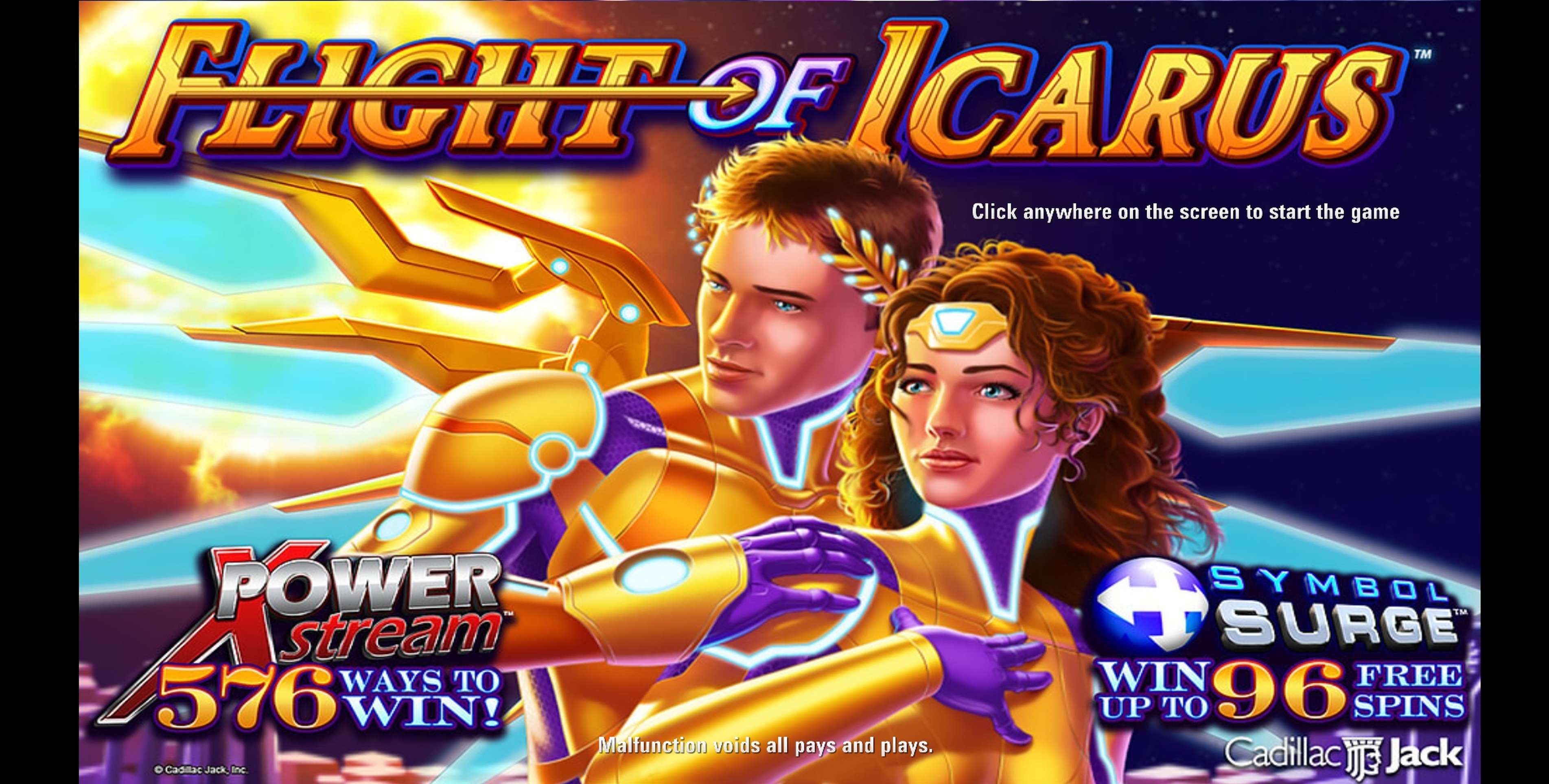 Play Flight of Icarus Free Casino Slot Game by Cadillac Jack