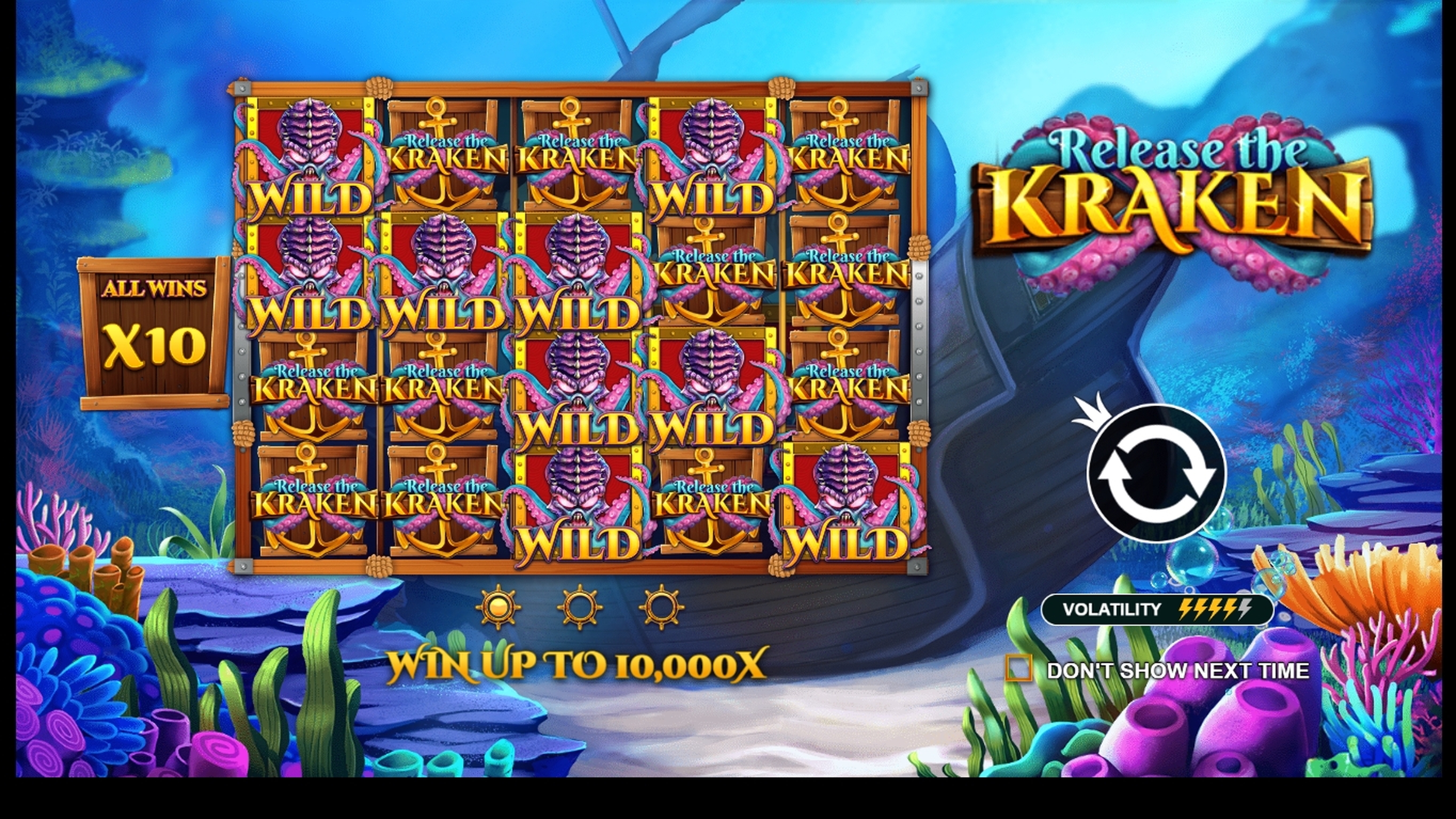 Play Release the Kraken Free Casino Slot Game by Cadillac Jack