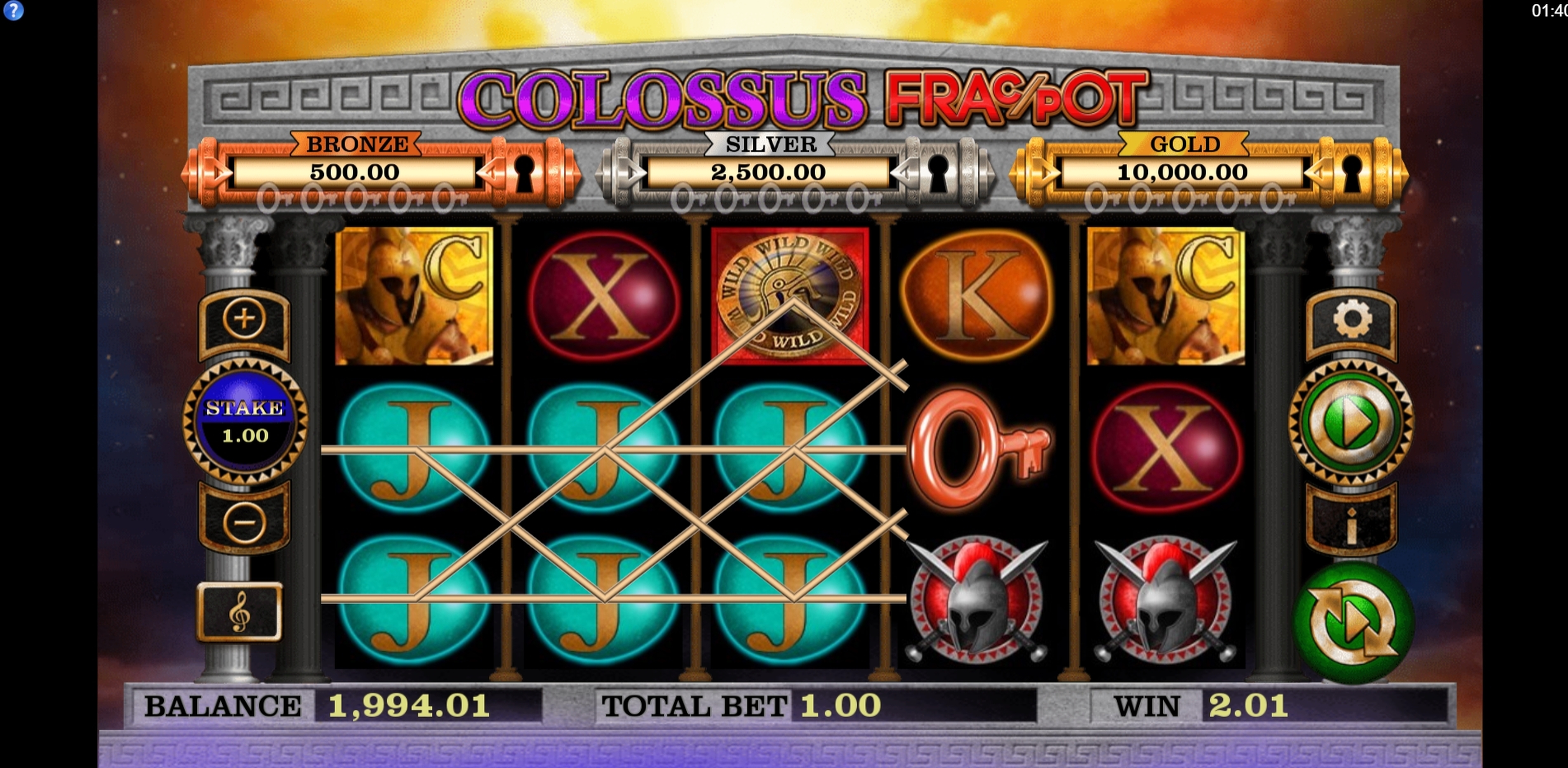 Win Money in Colossus Fracpot Free Slot Game by CORE Gaming