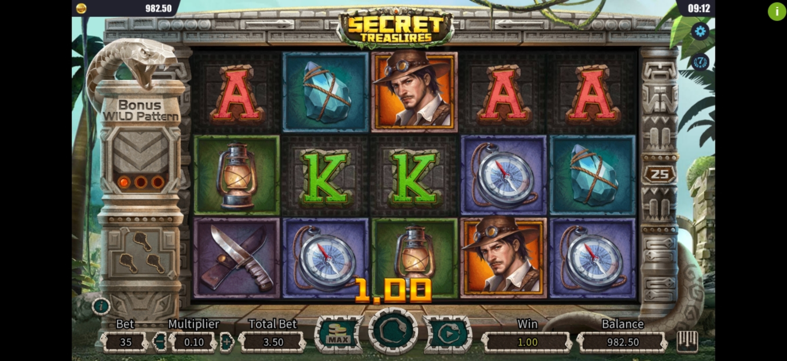 Win Money in Secret Treasures Free Slot Game by Dream Tech