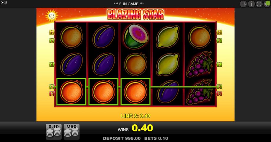 Blazing Star Slot Machine