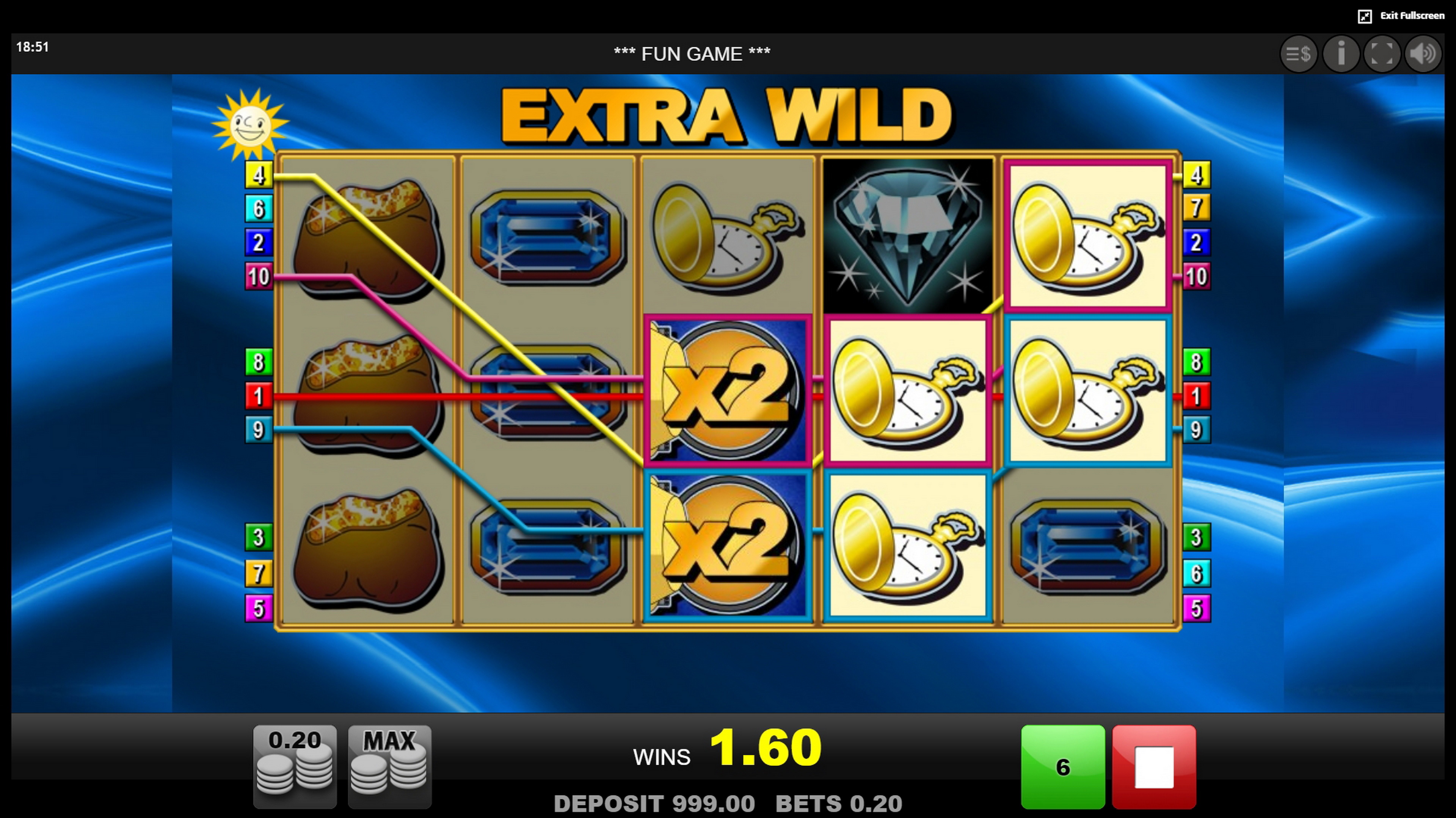 Win Money in Extra Wild Free Slot Game by edict