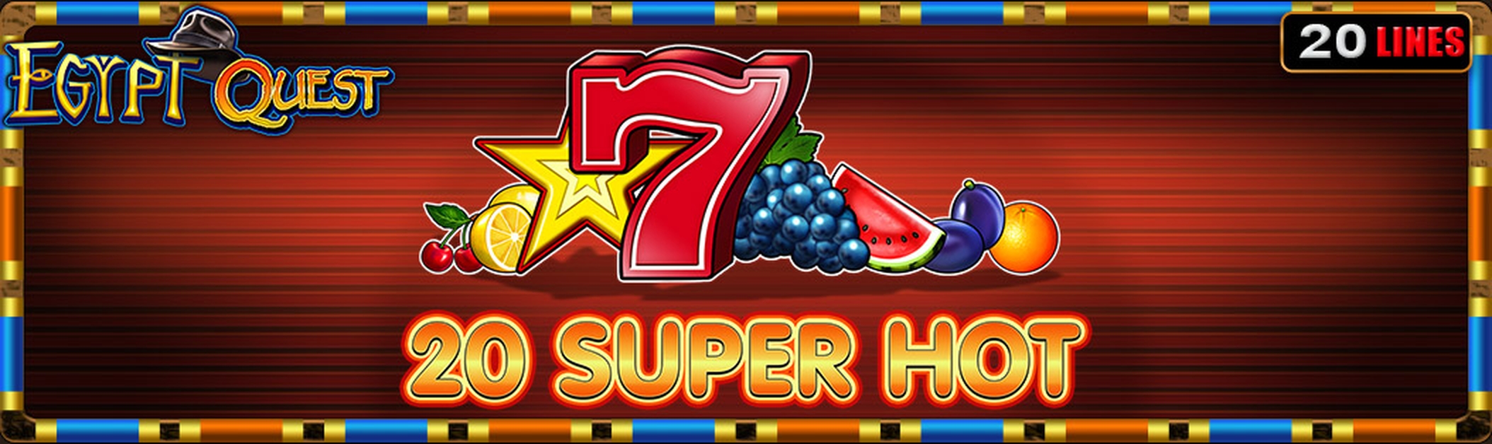 20 Super Hot Egypt Quest Online Slot Demo Game by EGT Interactive