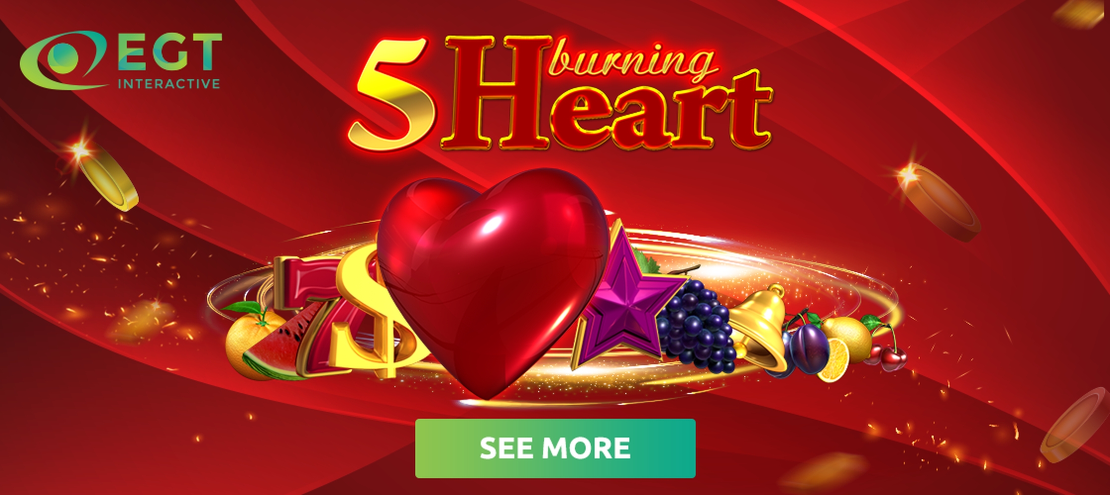 The 5 Burning Heart Online Slot Demo Game by EGT