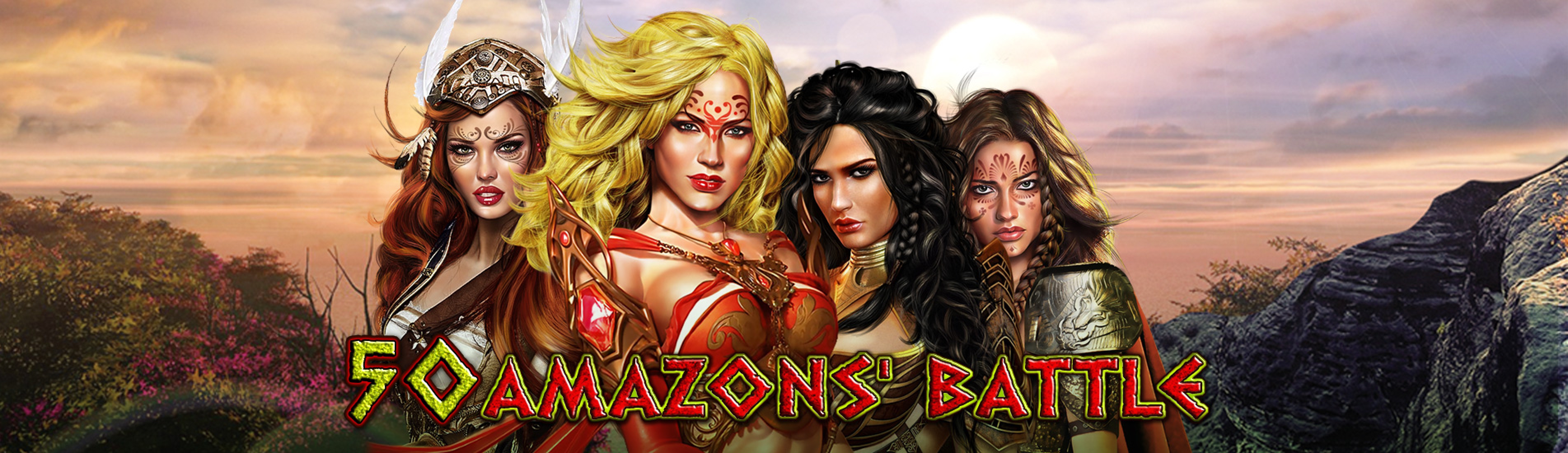 The 50 Amazons' Battle Online Slot Demo Game by EGT