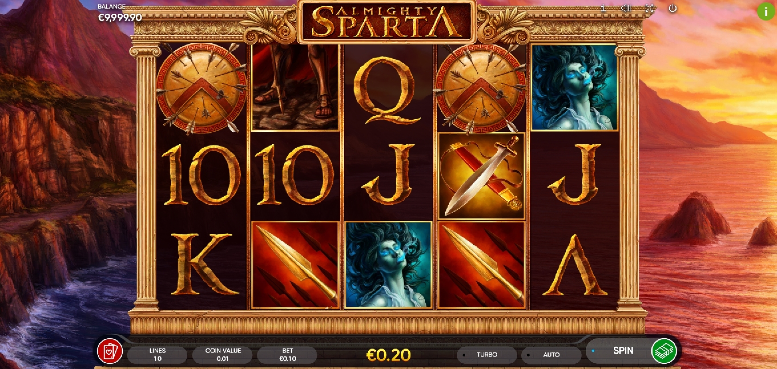 Win Money in Almighty Sparta Free Slot Game by Endorphina