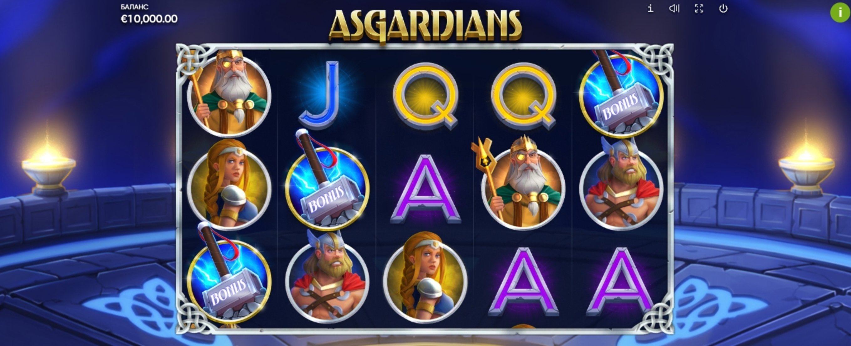 Reels in Asgardians Slot Game by Endorphina