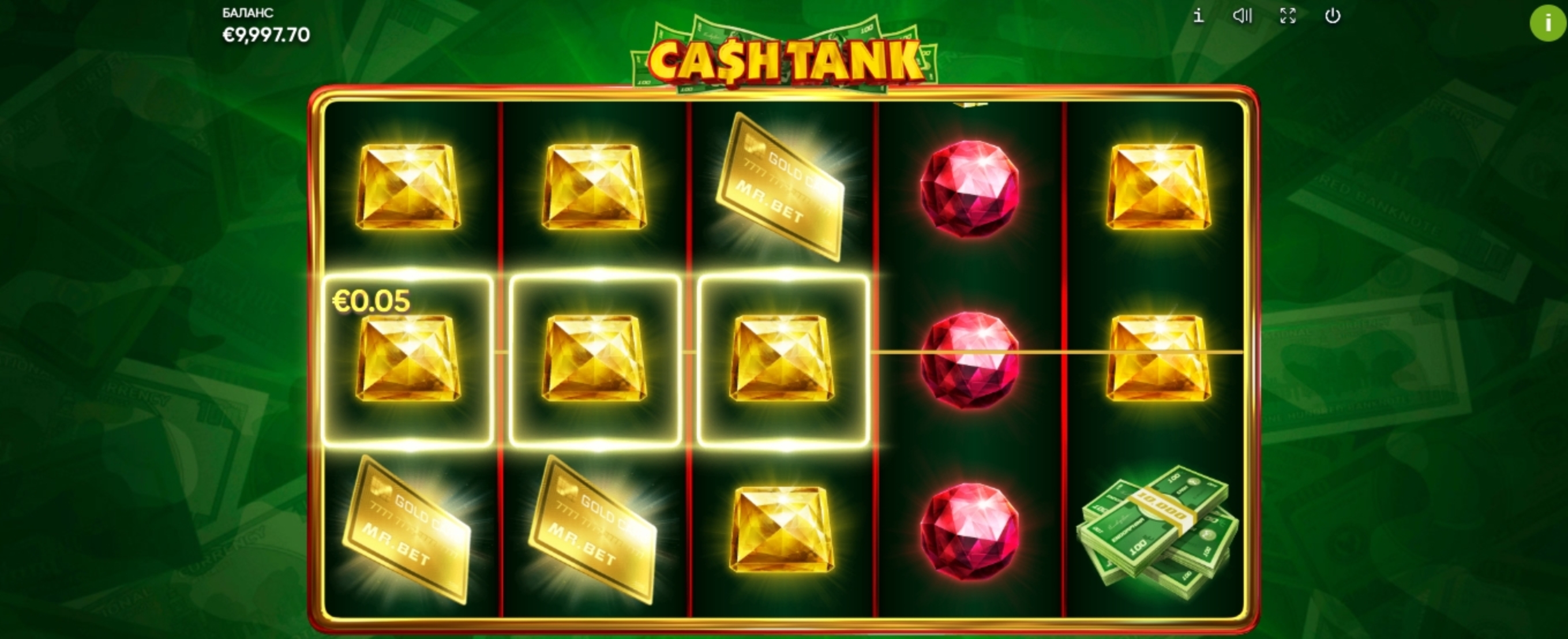 Win Money in Cash Tank Free Slot Game by Endorphina