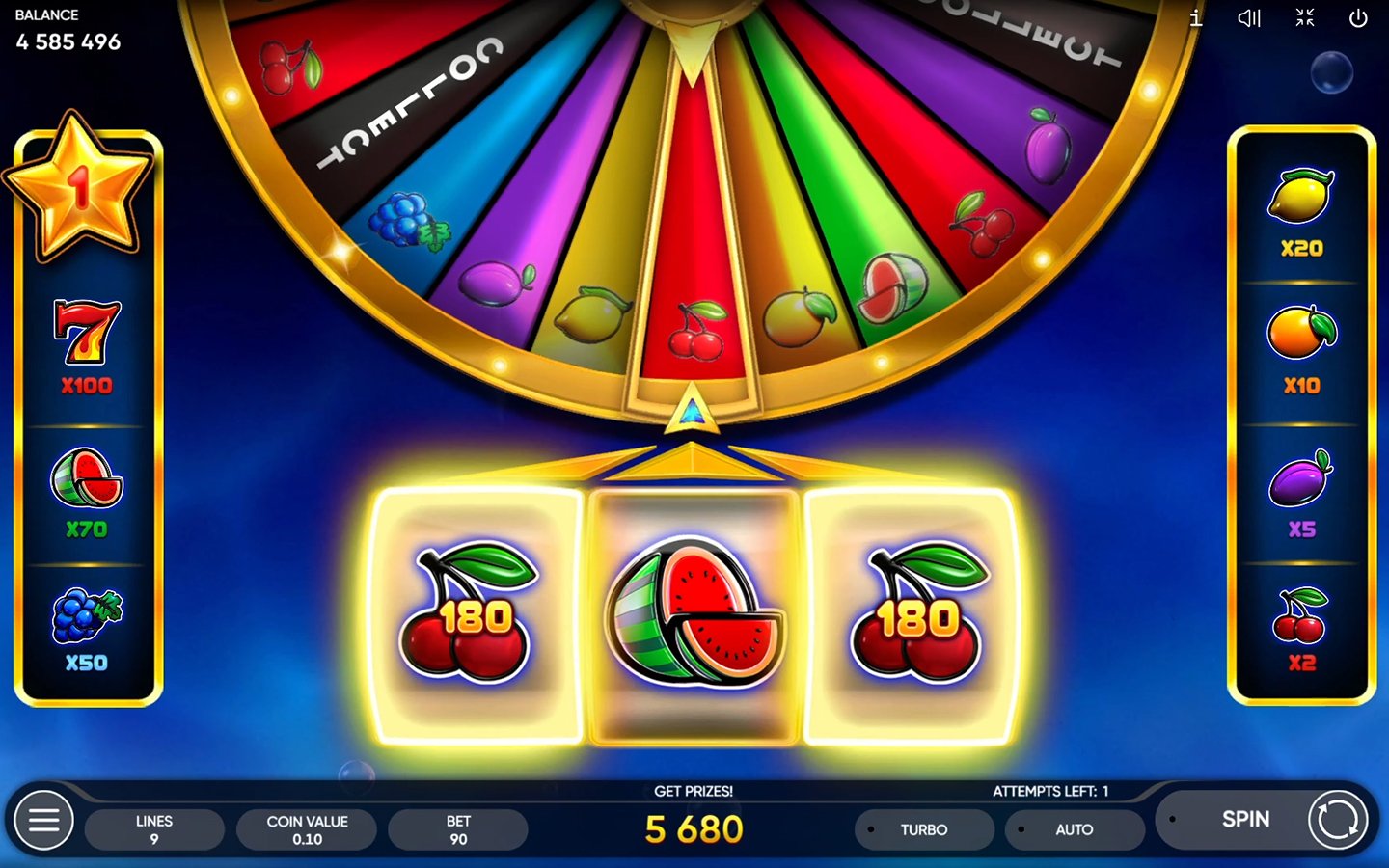 Win Money in Fruletta Endorphina Free Slot Game by Endorphina