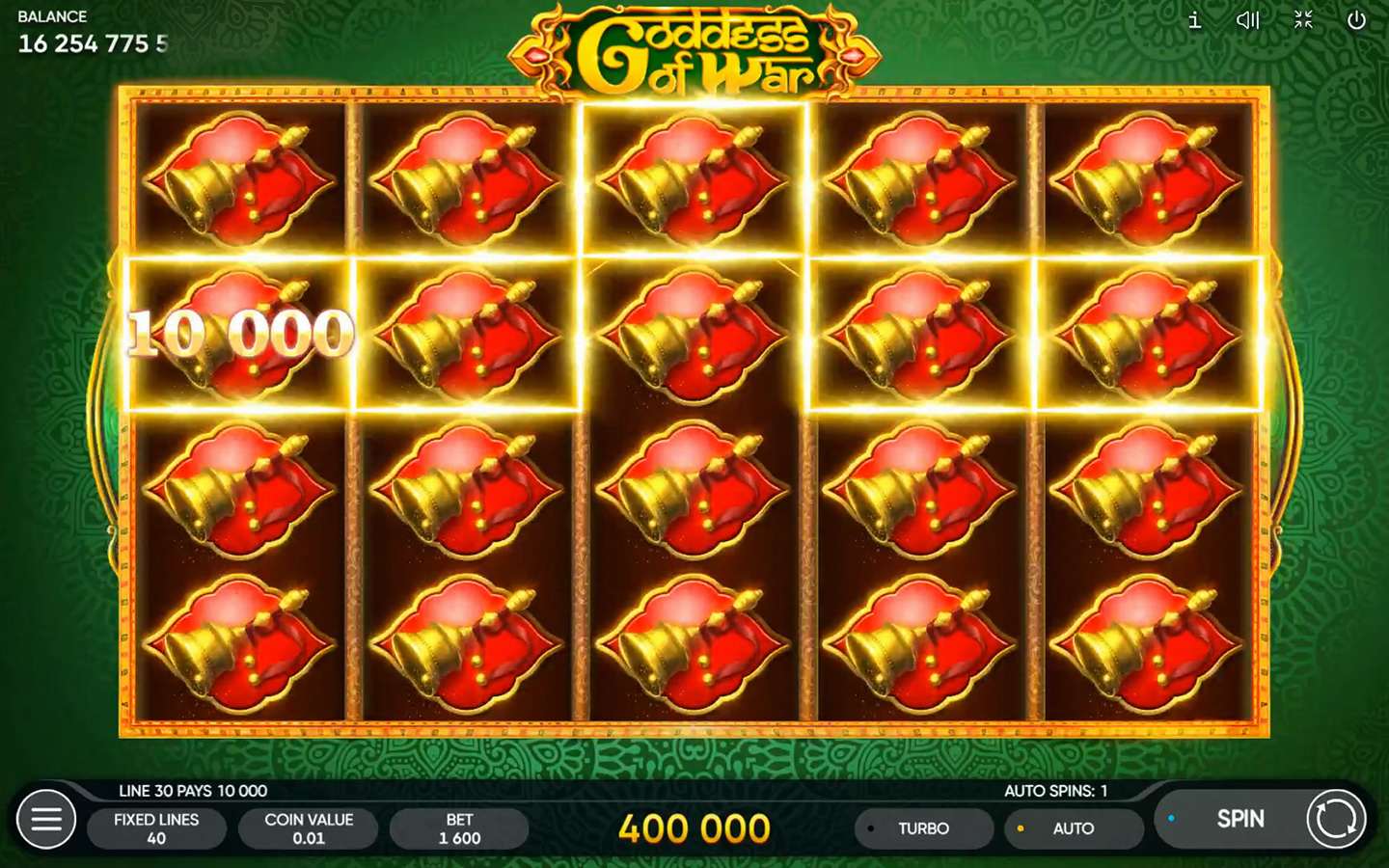Win Money in Goddess of War Free Slot Game by Endorphina