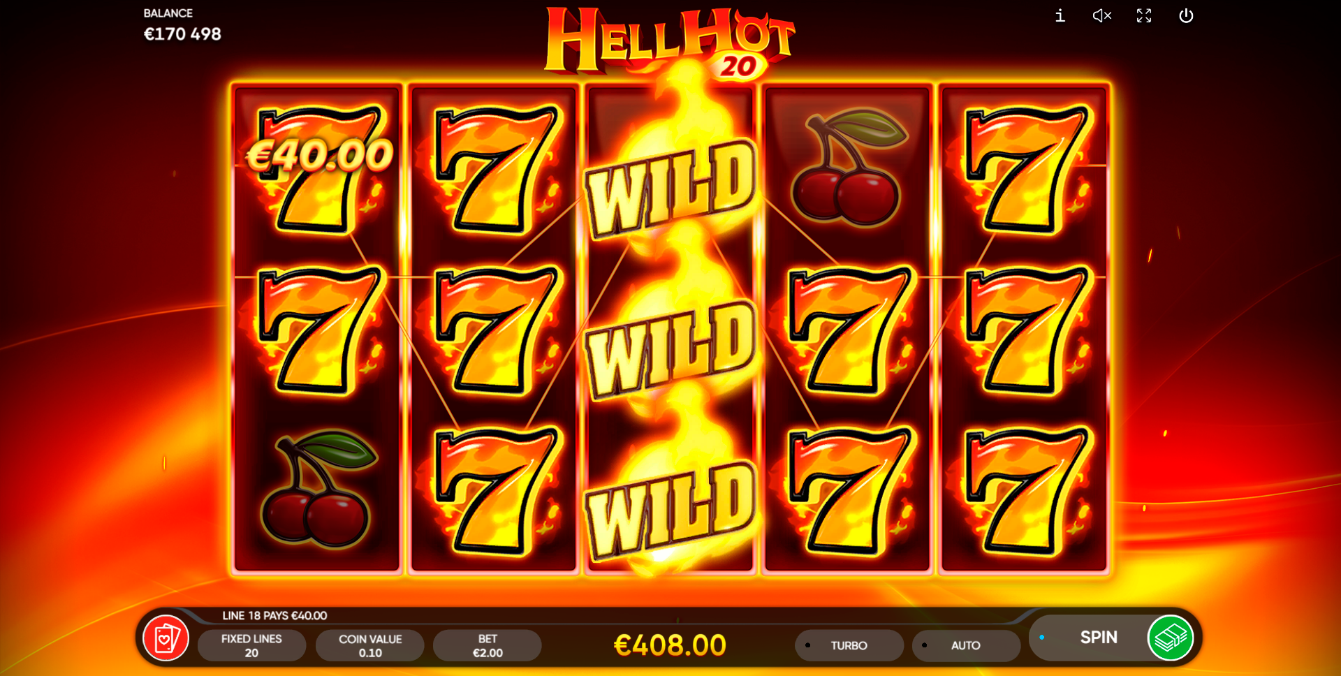 Win Money in Hell Hot 20 Free Slot Game by Endorphina