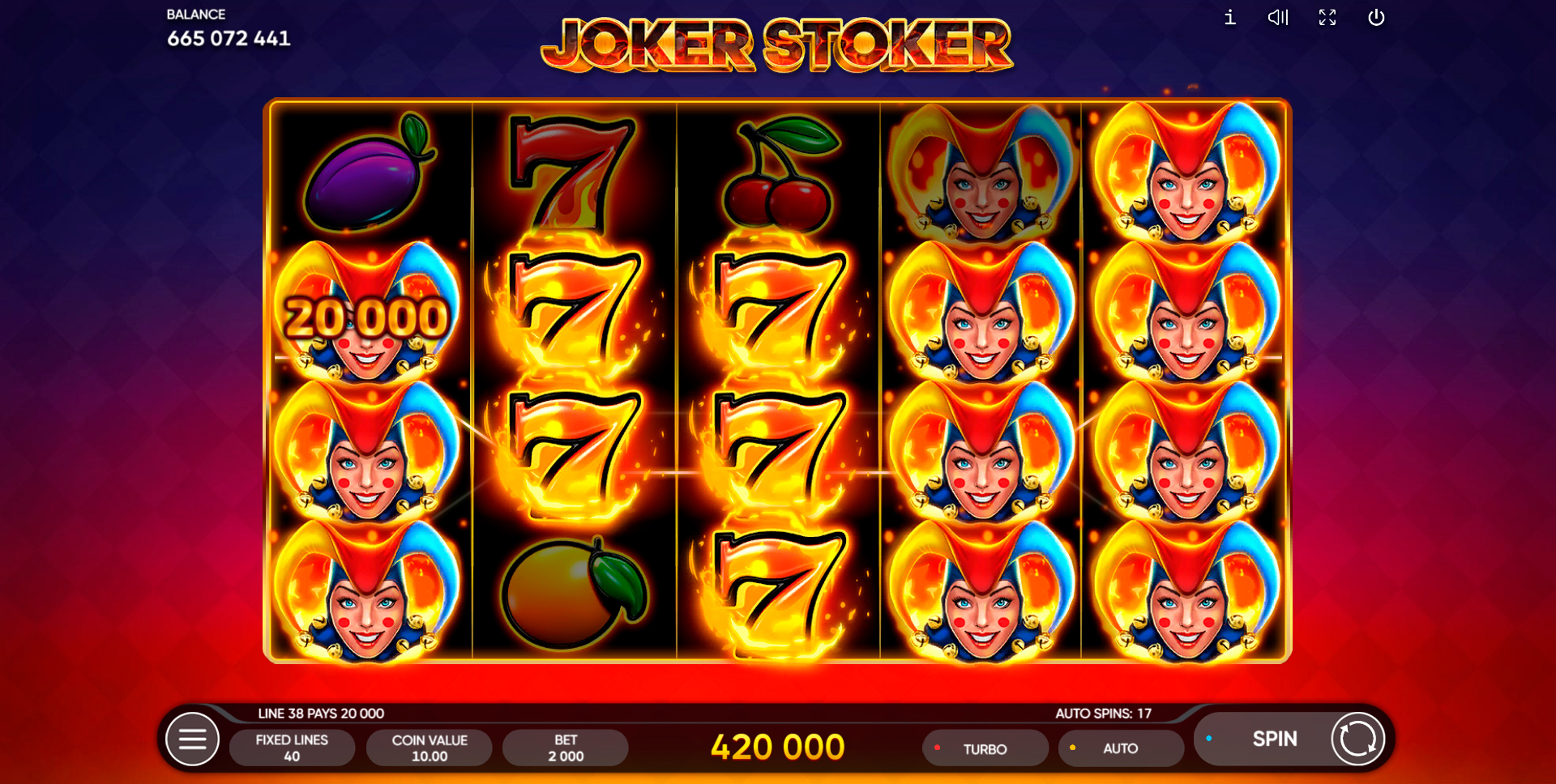 Win Money in Joker Stoker Free Slot Game by Endorphina