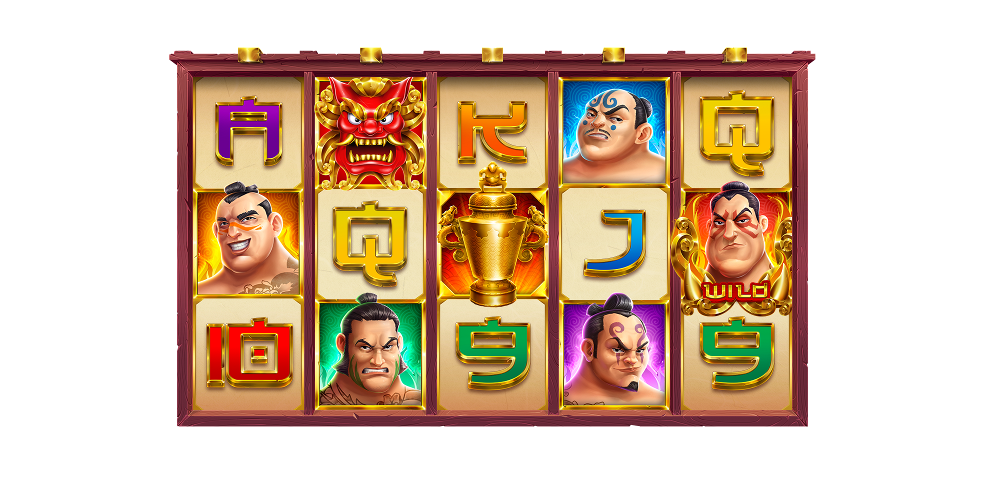 Reels in Legendary Sumo Slot Game by Endorphina