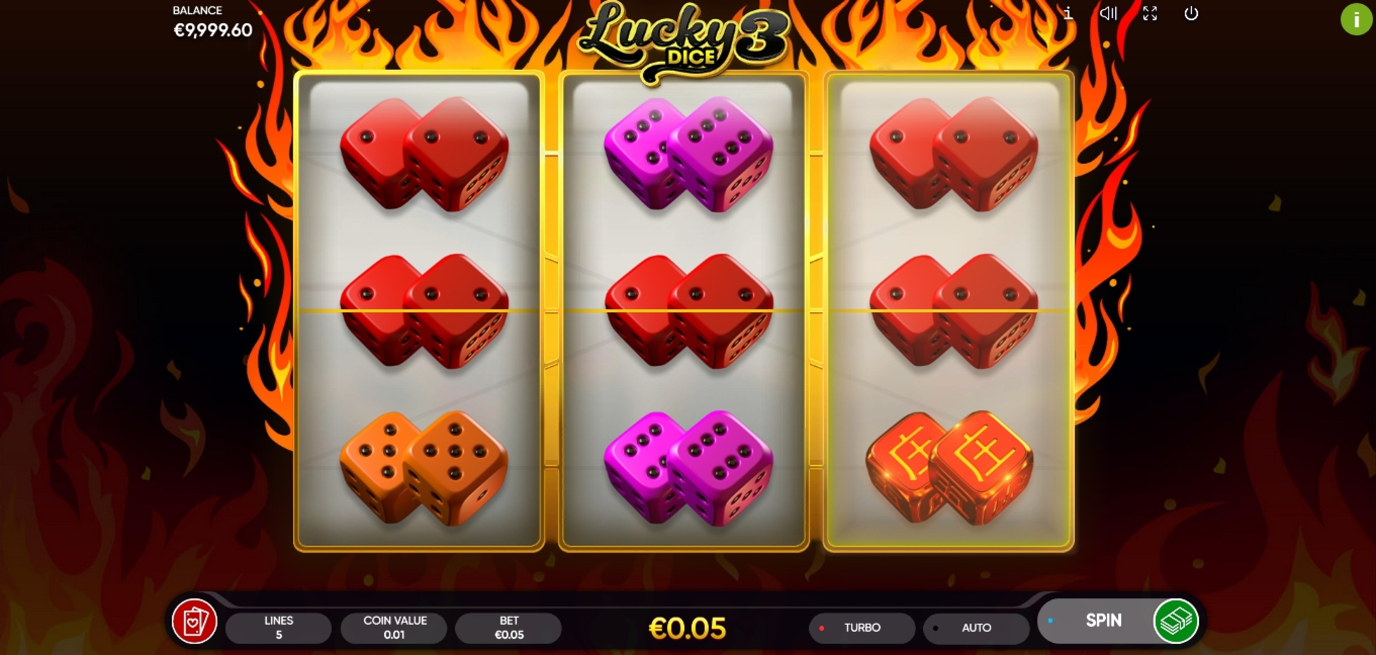 Win Money in Lucky Dice 3 Free Slot Game by Endorphina