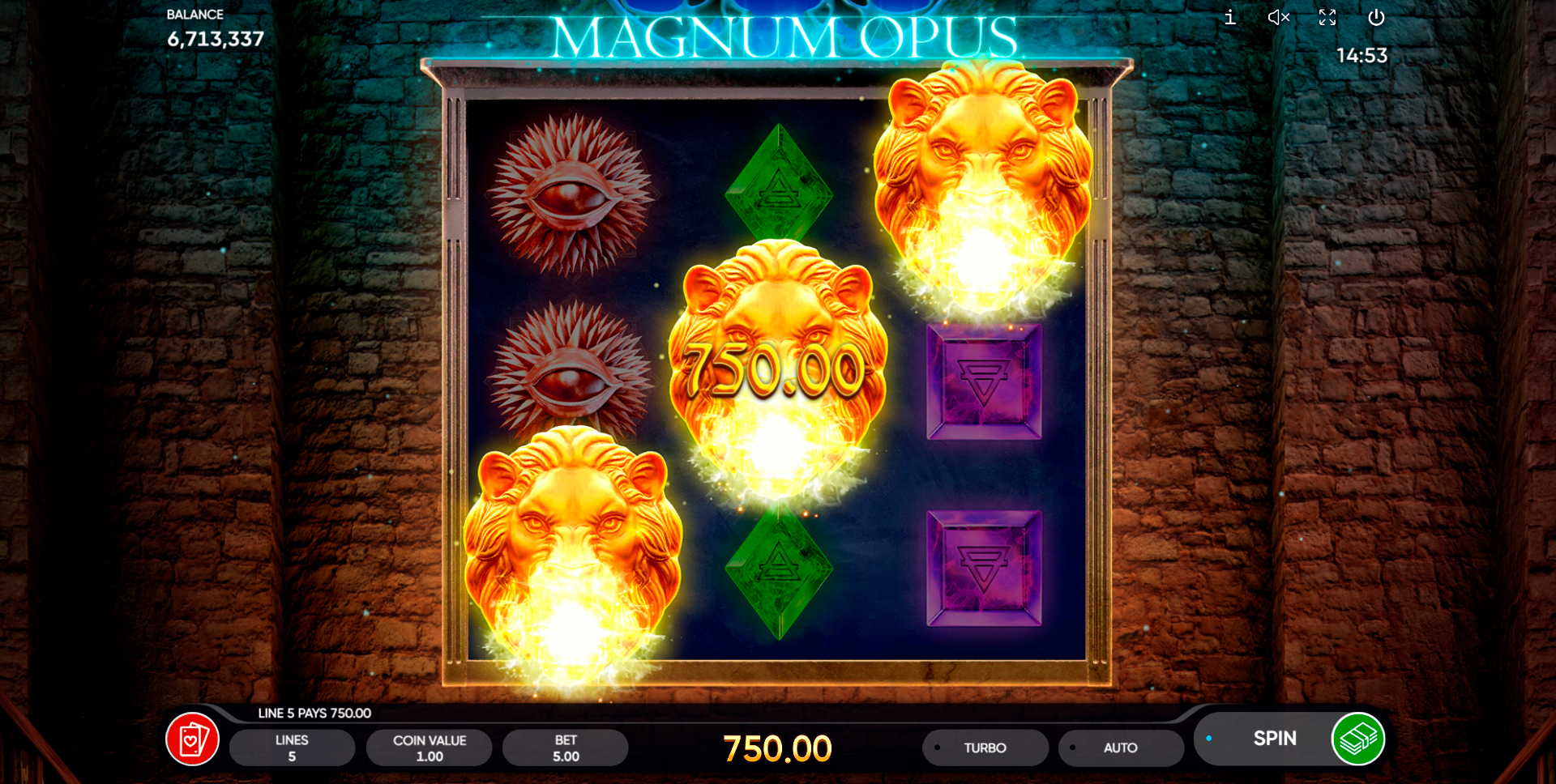 Win Money in Magnum Opus Free Slot Game by Endorphina
