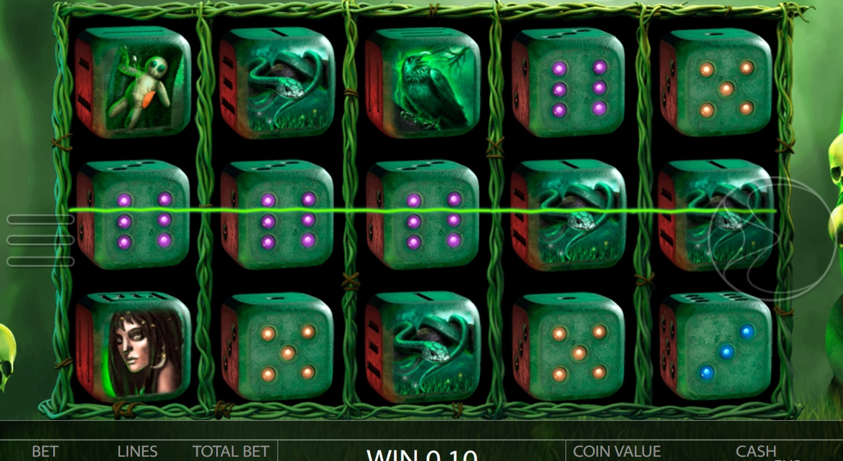 Win Money in Voodoo Dice Free Slot Game by Endorphina