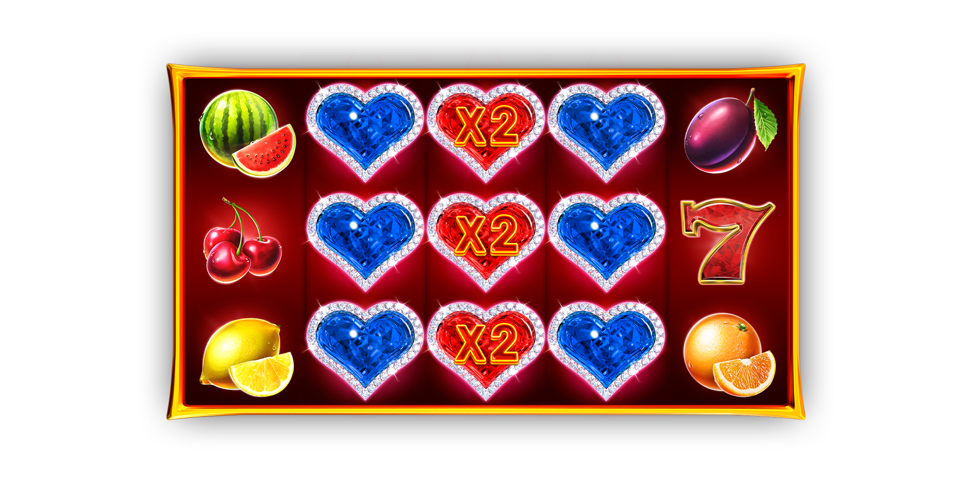 Reels in Wild Love Slot Game by Endorphina