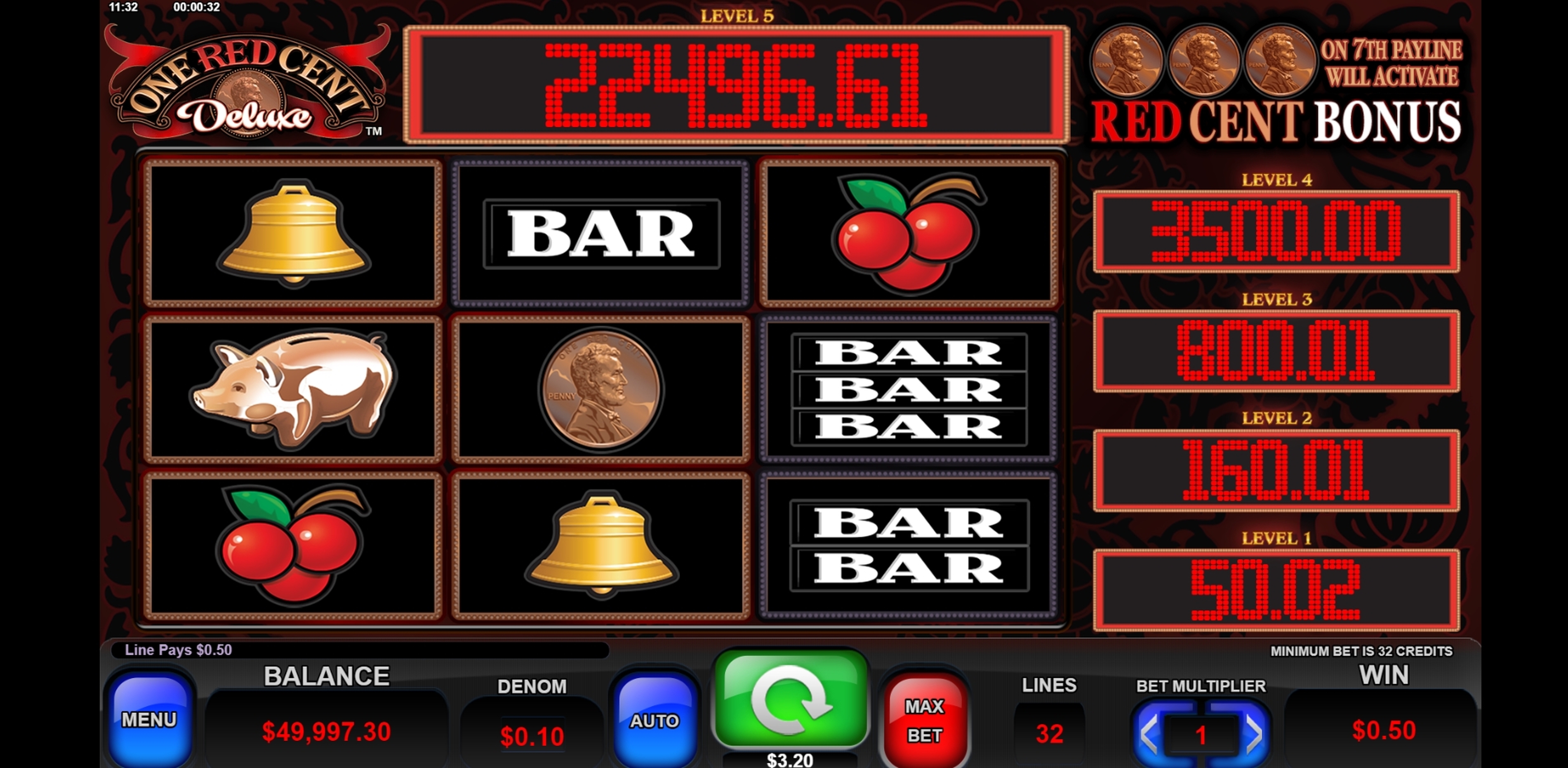 One Red Cent Deluxe Slot Machine Online by Everi Review ...