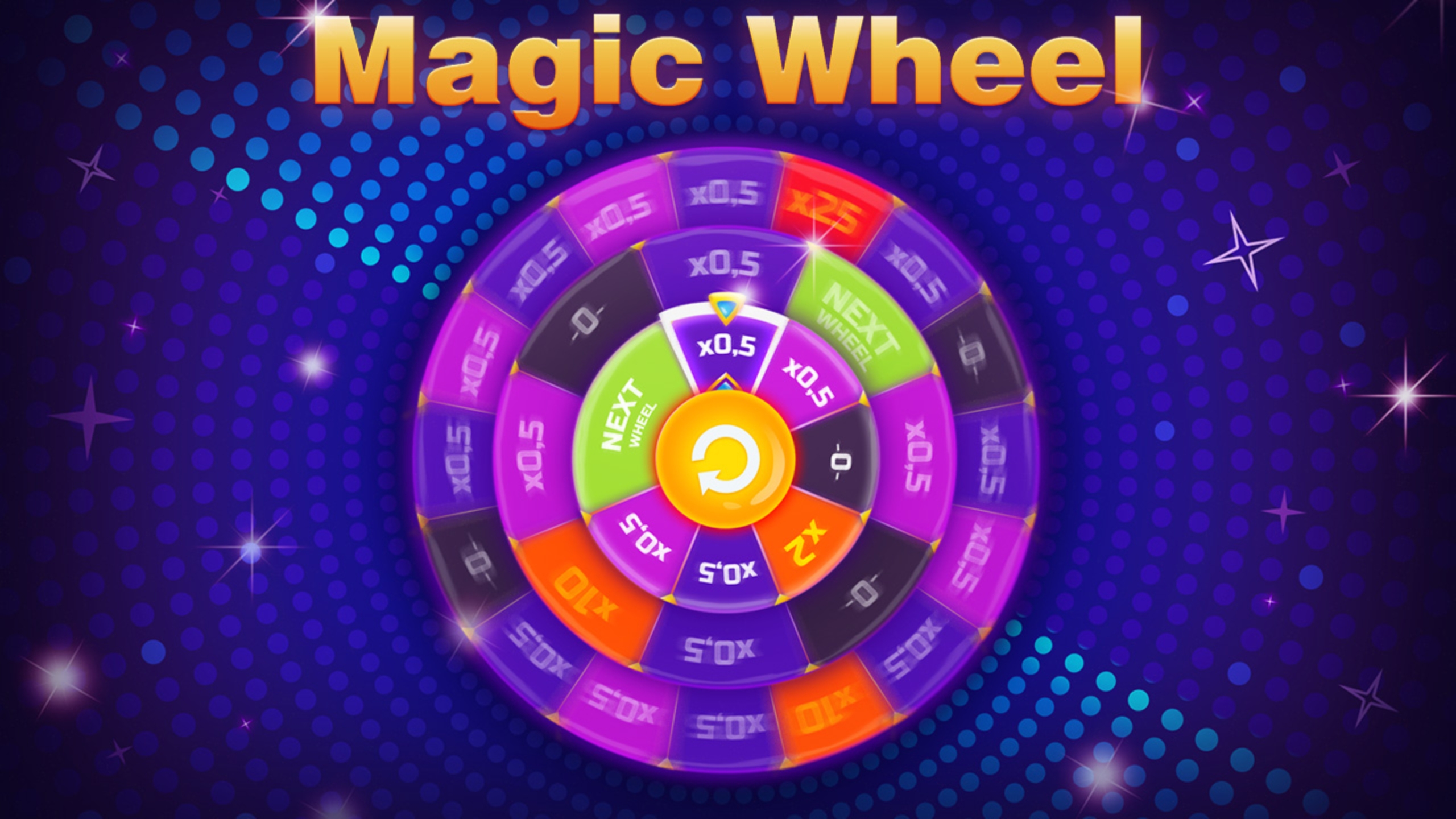 Reels in Magic Wheel Slot Game by Evoplay Entertainment