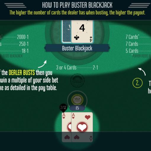buster blackjack bet