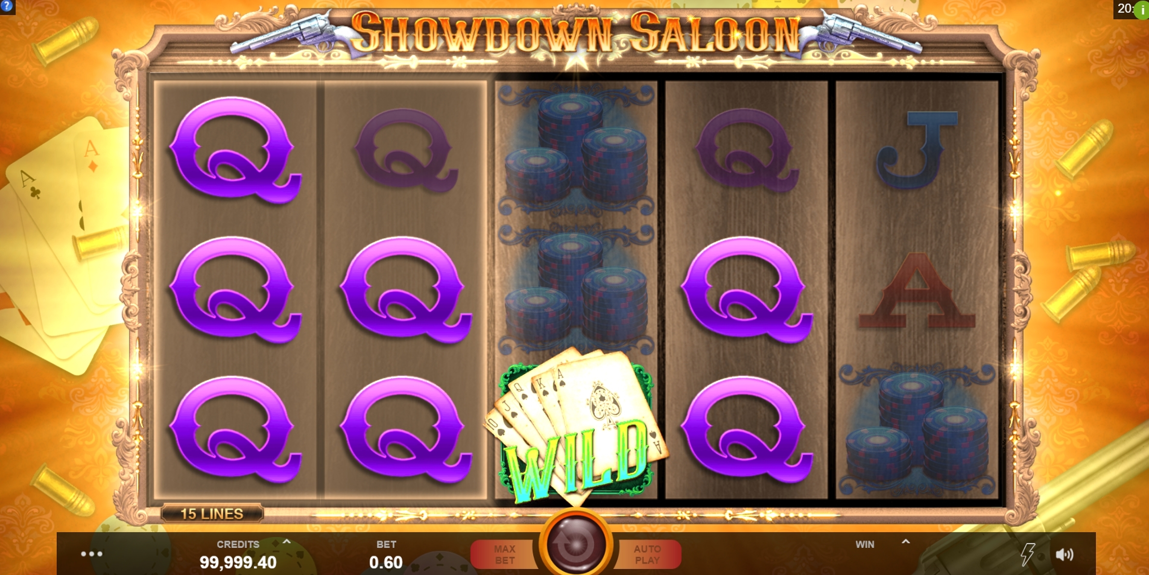 Win Money in Showdown Saloon Free Slot Game by Fortune Factory Studios