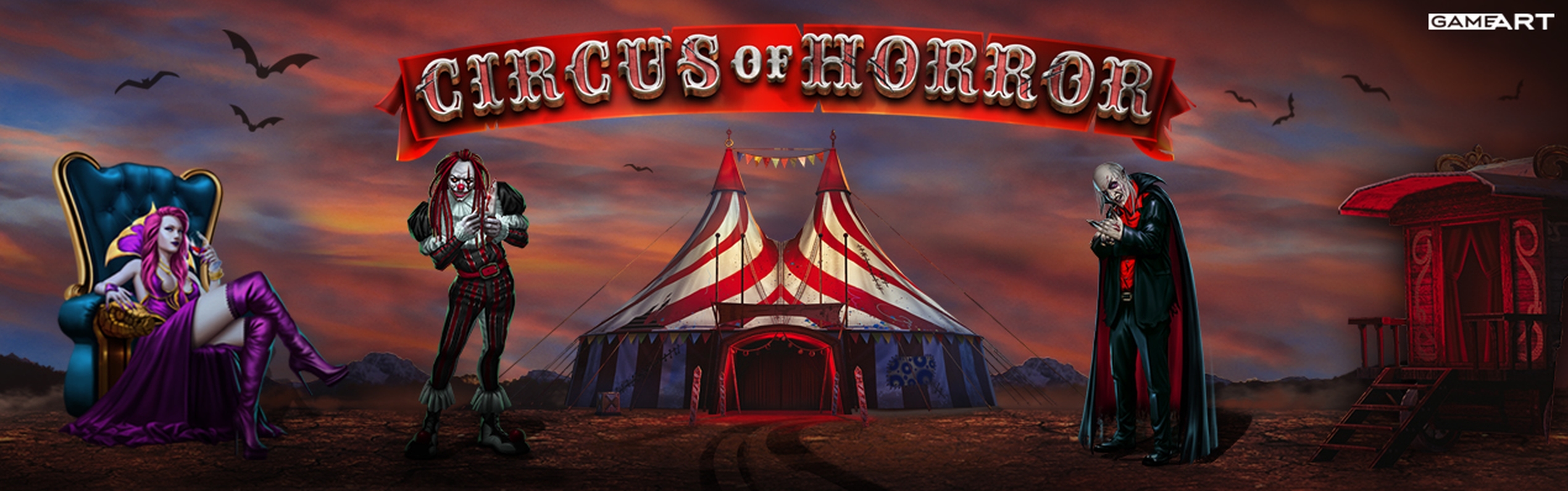 The Circus of Horror Online Slot Demo Game by GameArt