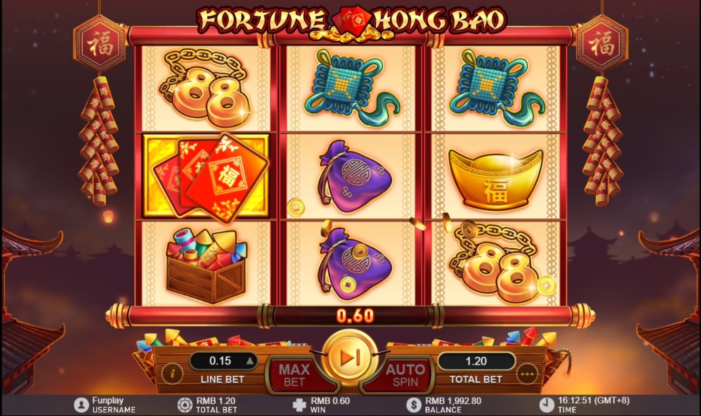 Win Money in Fortune Hong Bao Free Slot Game by Gameplay Interactive