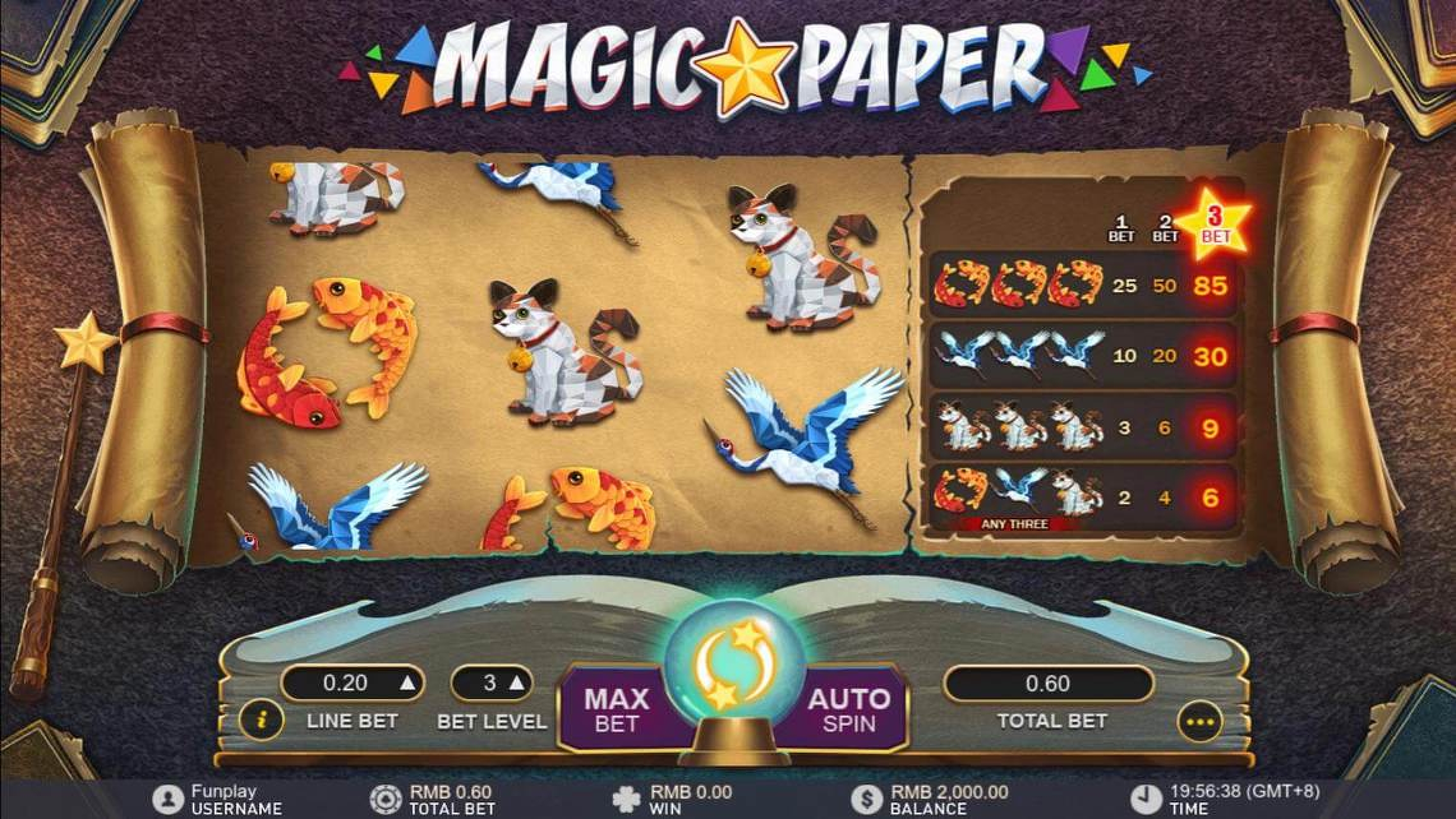 The Magic Paper Online Slot Demo Game by Gameplay Interactive