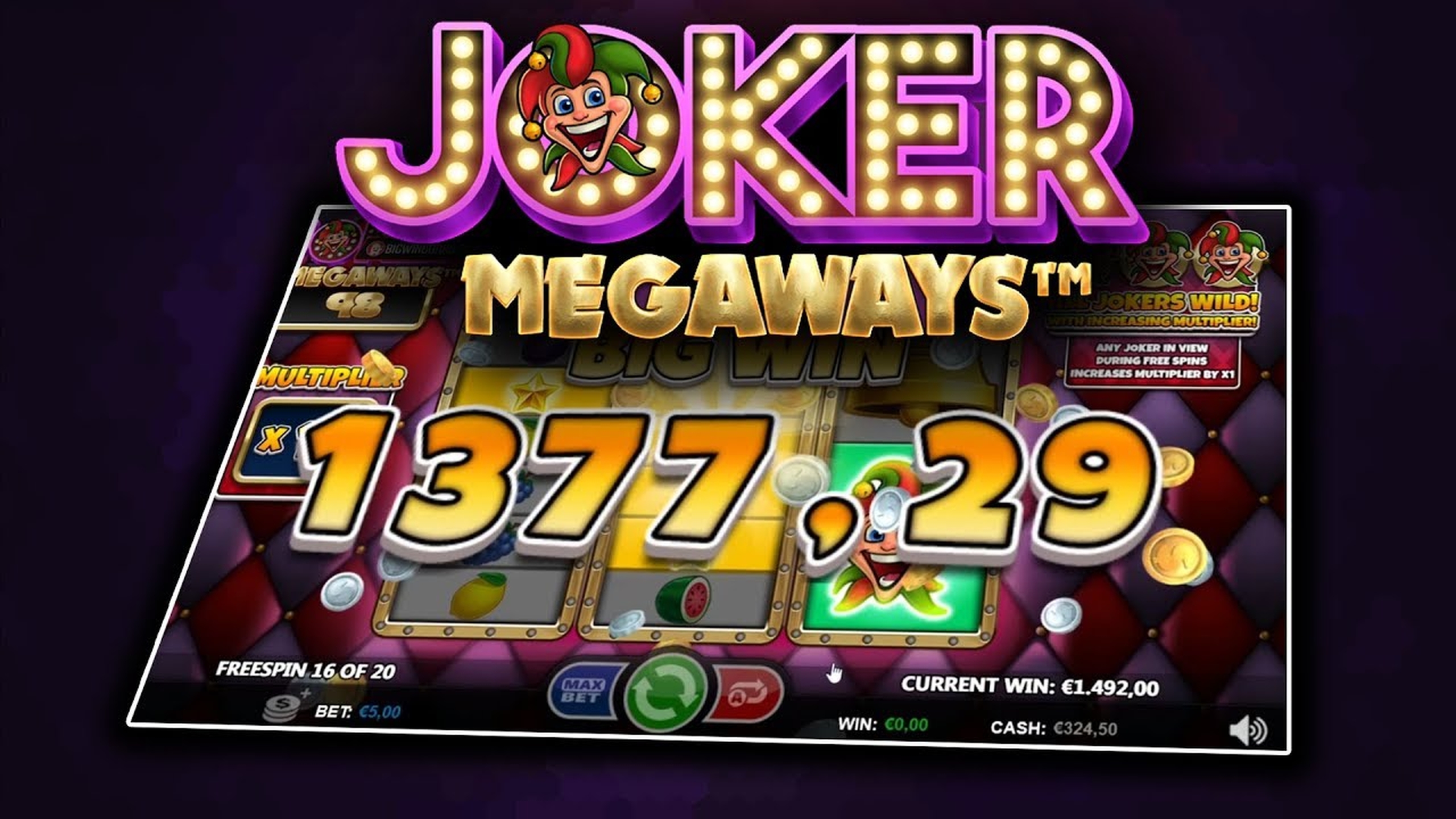 Joker Megaways demo play, Slot Machine Online by Games Inc