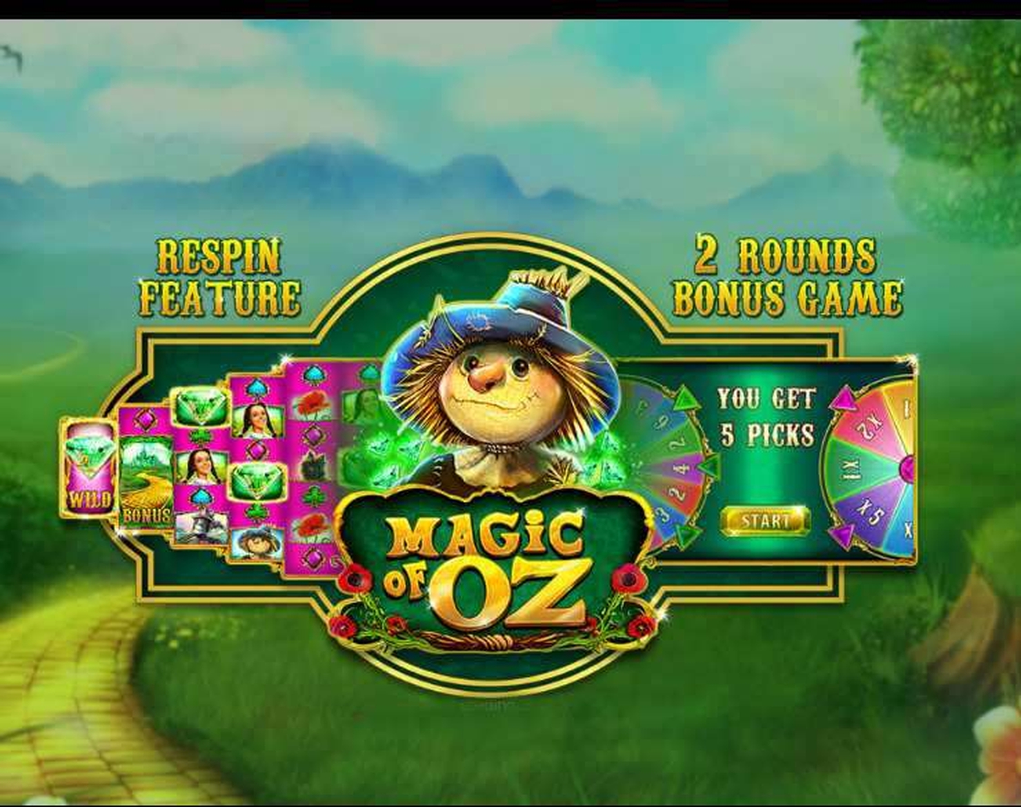 The Magic of Oz Online Slot Demo Game by GamesOSCTXM