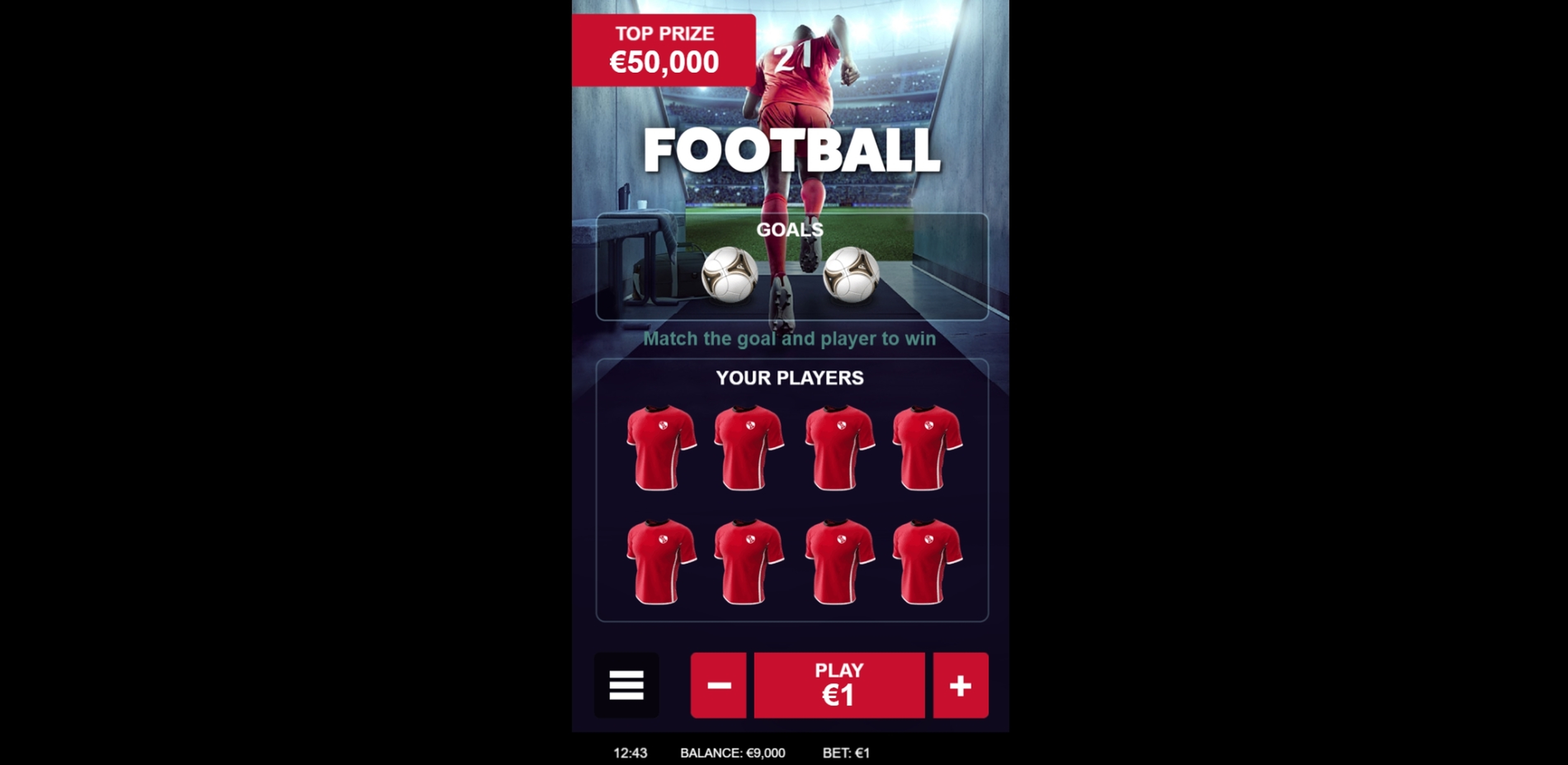Reels in Football (gamevy) Slot Game by Gamevy